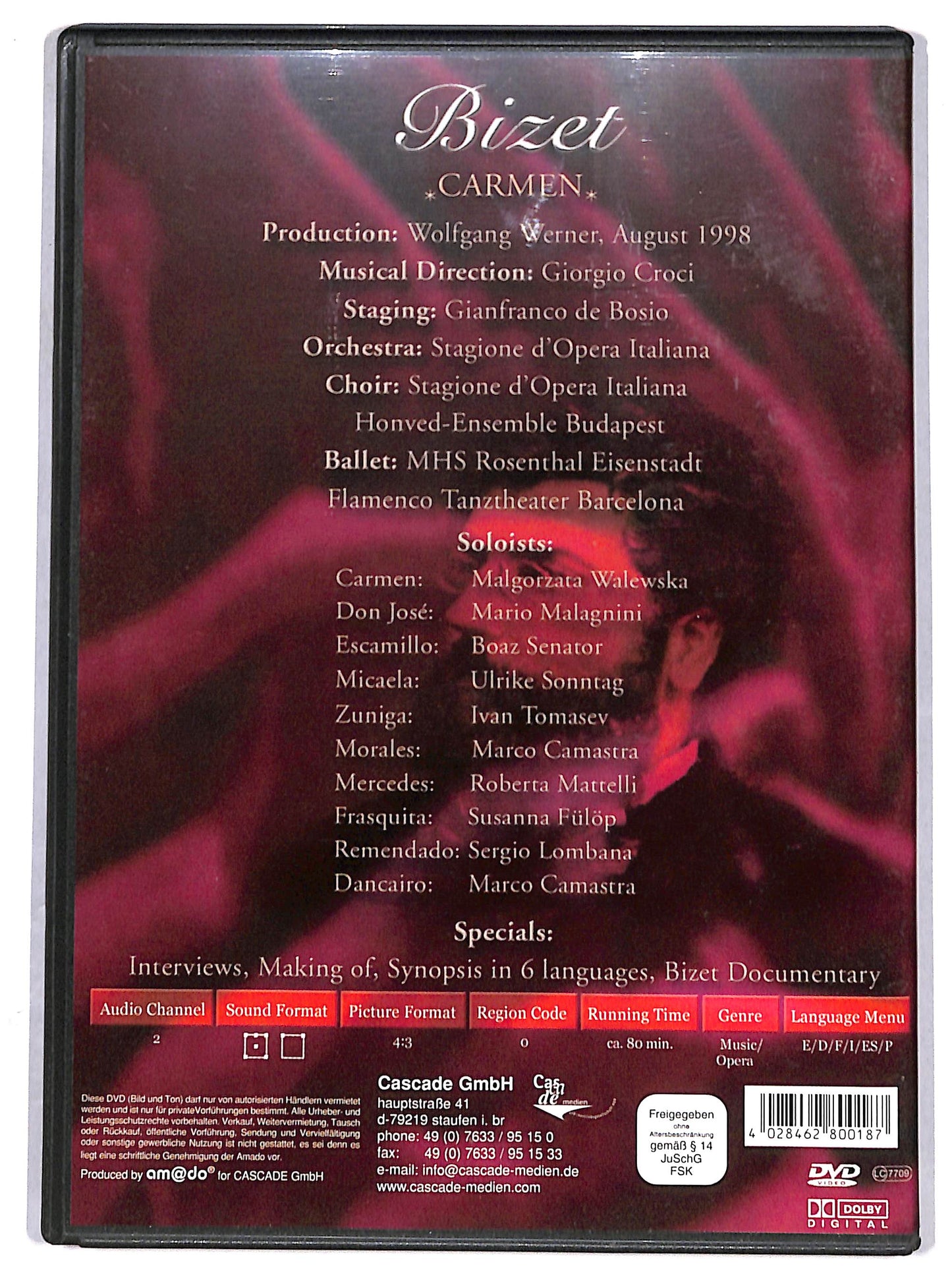 EBOND Carmen  DVD D628143