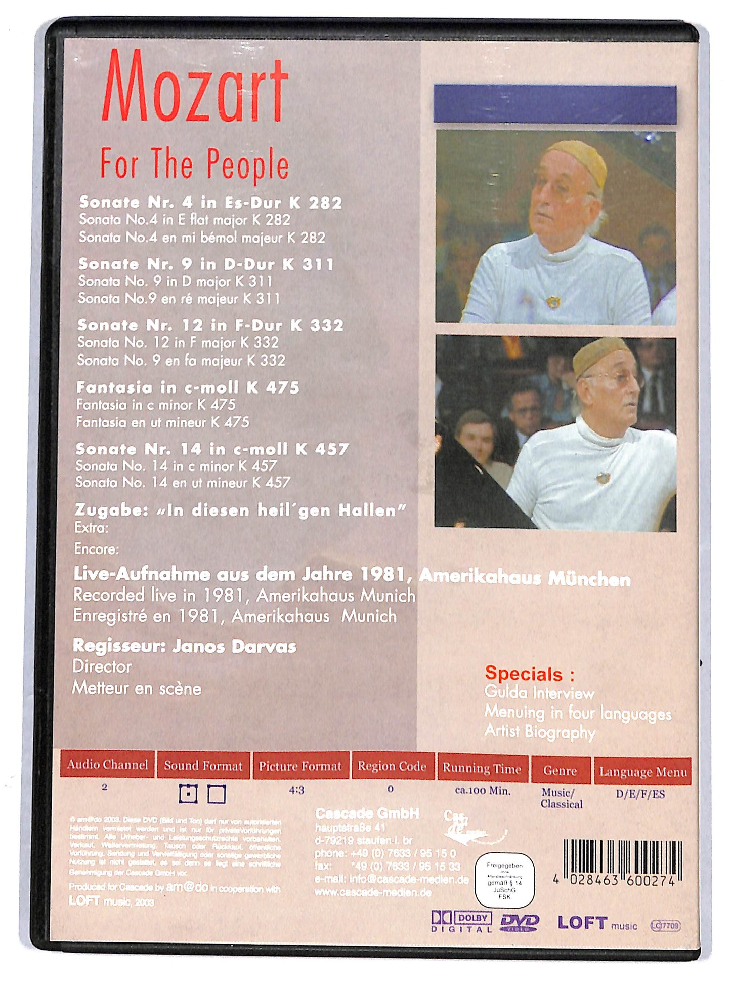 EBOND mozart for the people DVD D628148