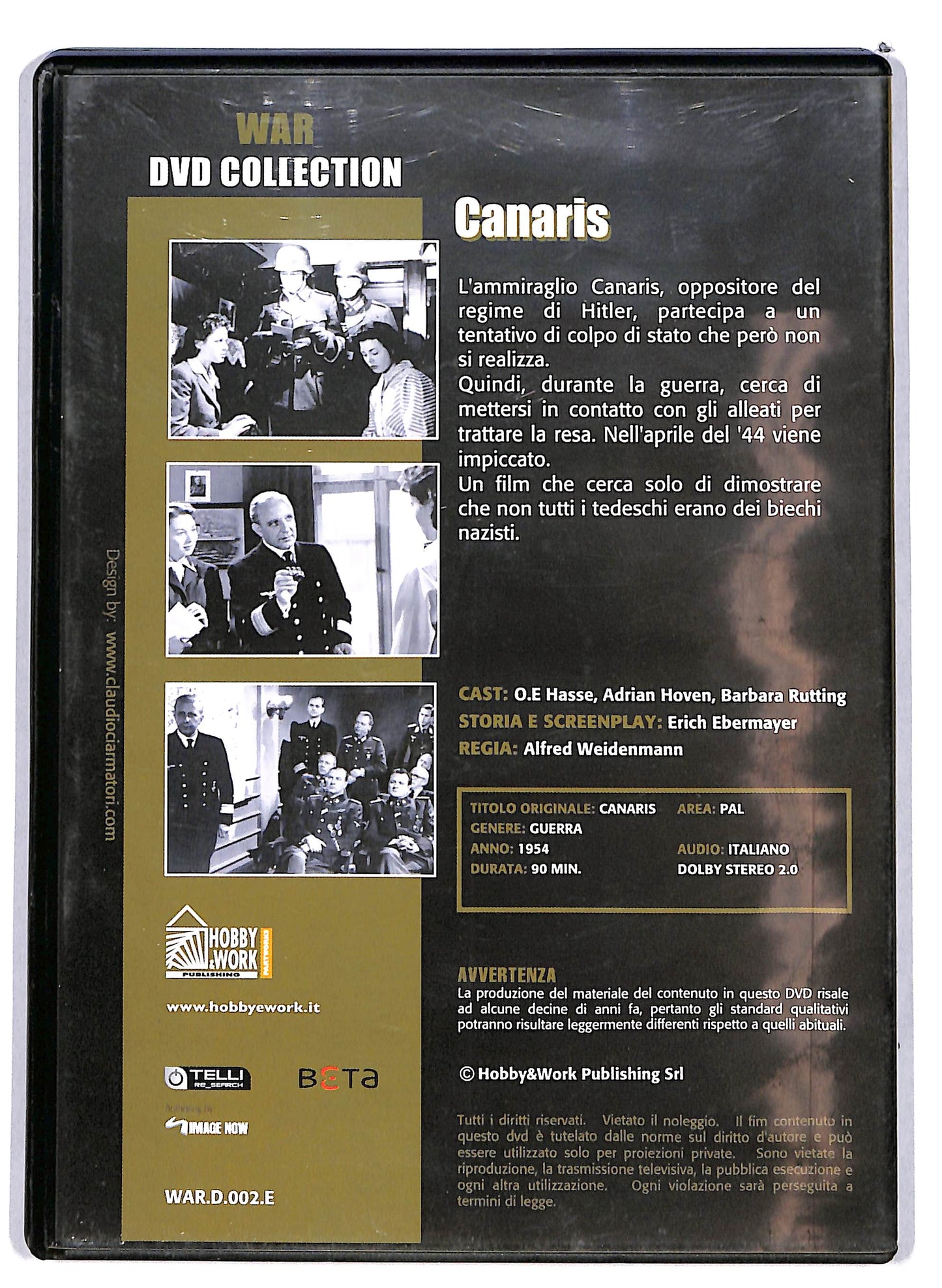 EBOND Canaris   EDITORIALE  DVD D628209
