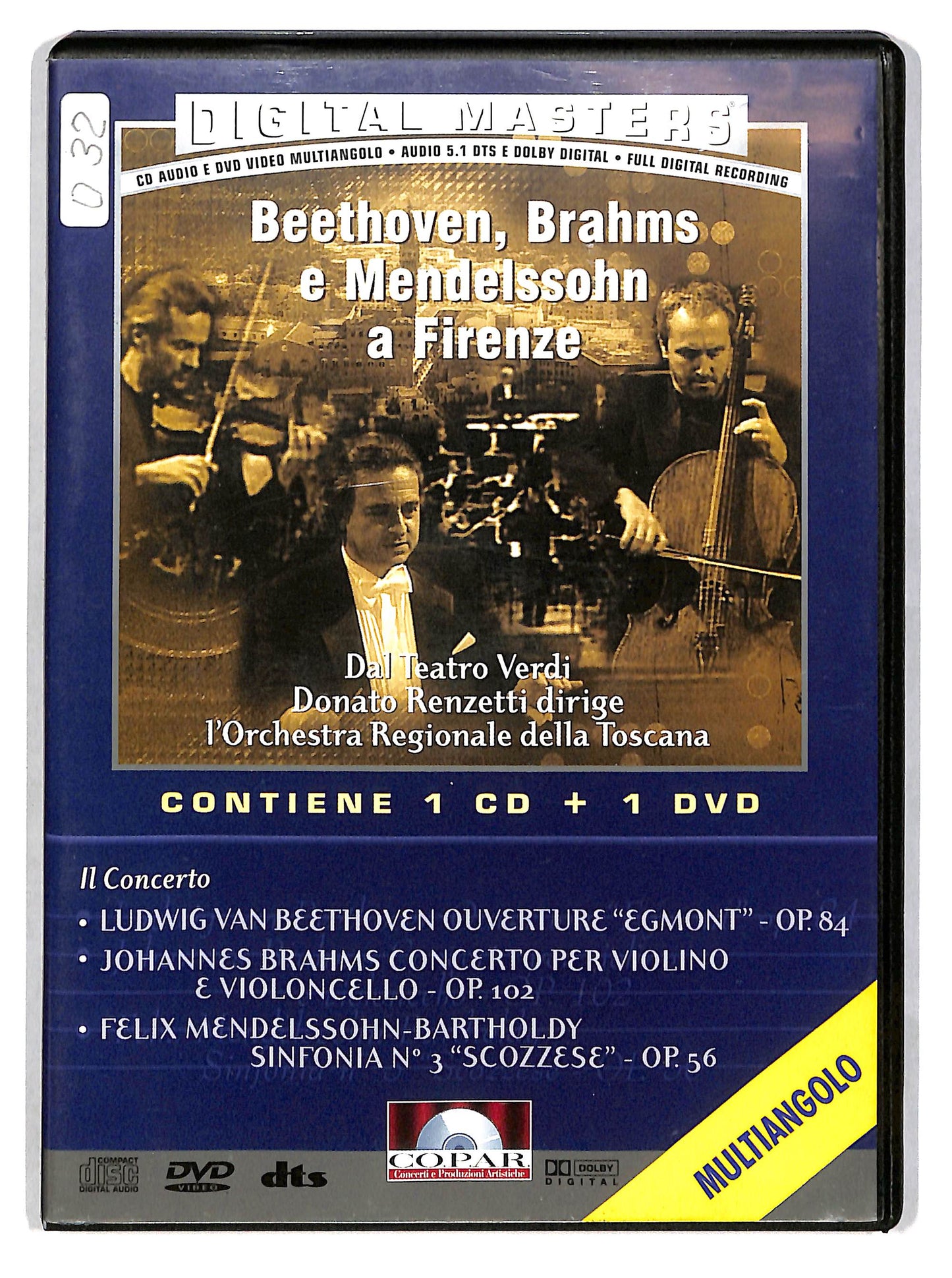 EBOND Beethoven, Brahms e Mendelssohn a Firenze (1CD + 1DVD) DVD D628350