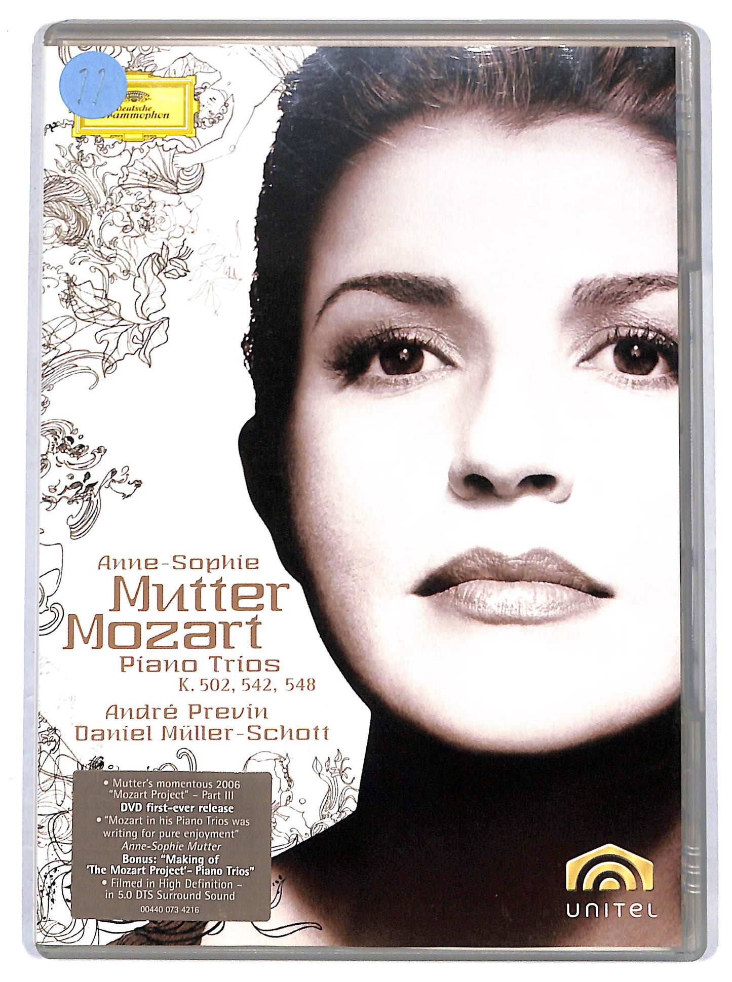 EBOND mozart piano trios k. 502 , 542 , 548 - mutter DVD D628406