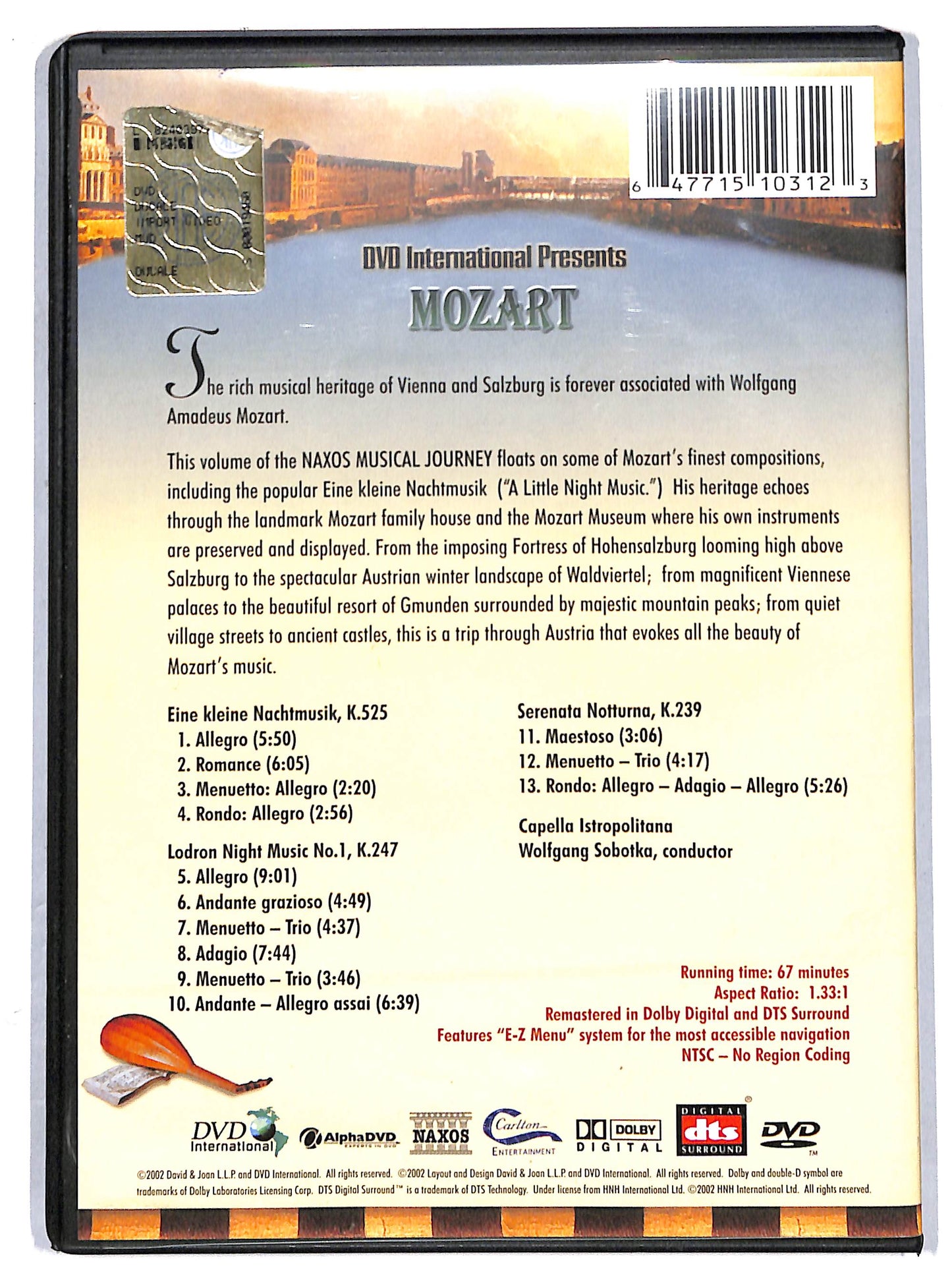 EBOND mozart: eine kleine nachtmusik - scenes of austria DVD D628416