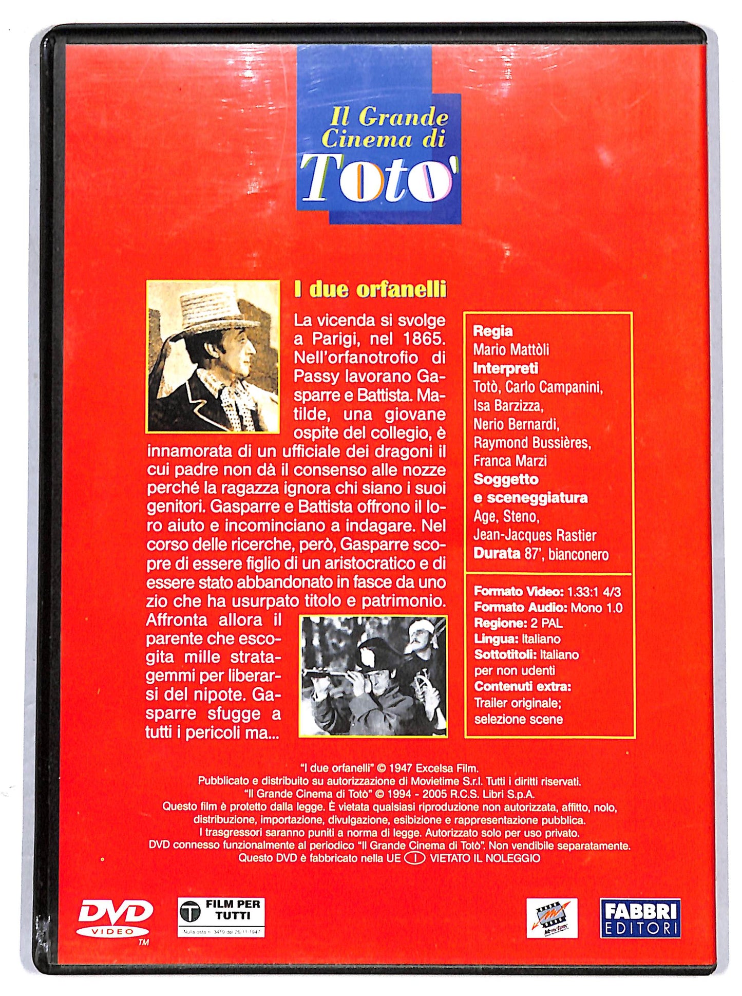 EBOND I due orfanelli -  EDITORIALE  DVD D628427