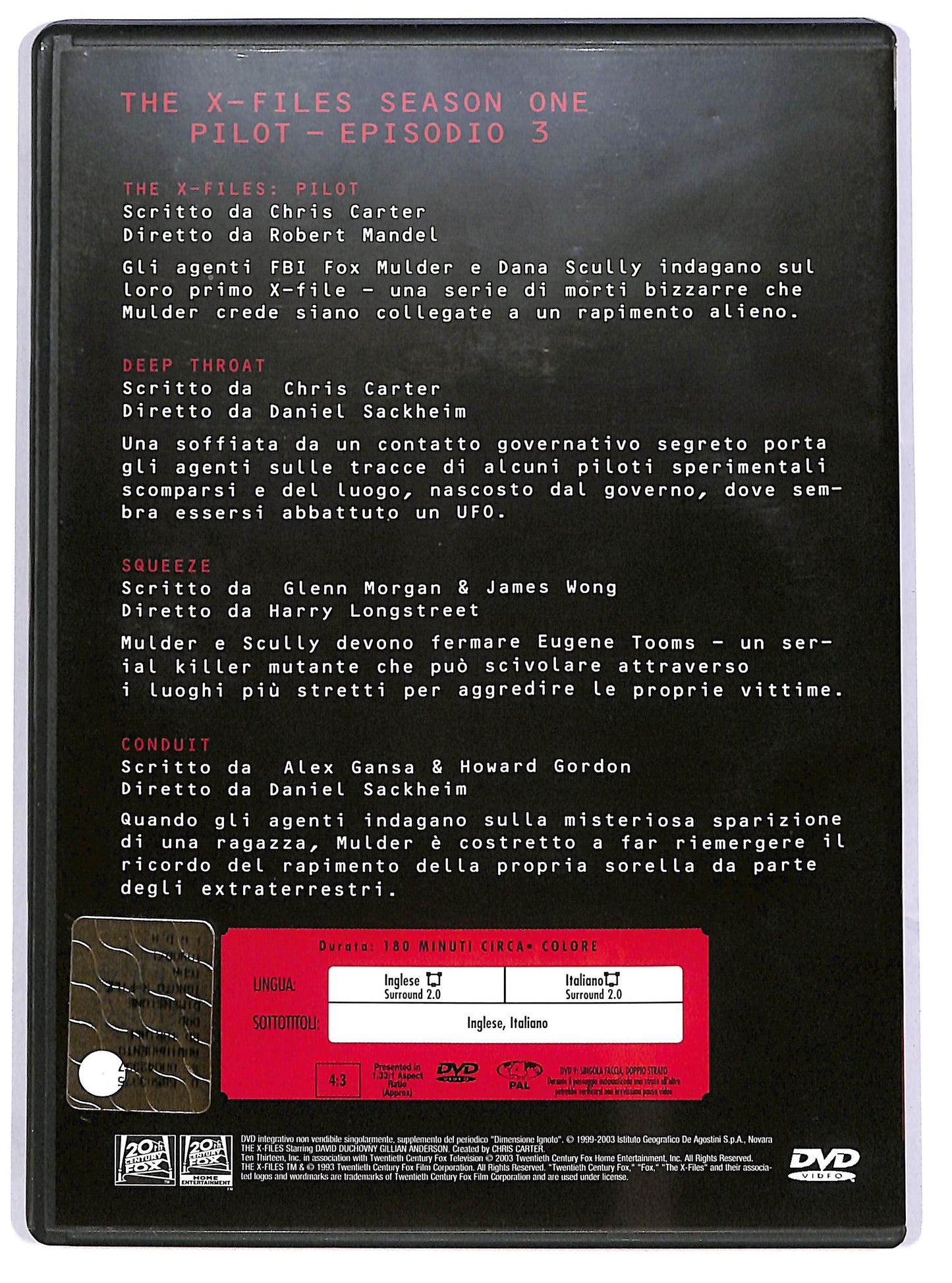 EBOND The X Files Collection - Season One Vol.1 EDITORIALE DVD D629061