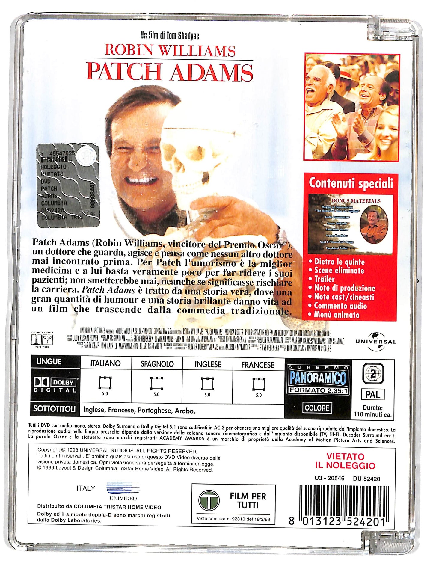 EBOND Patch Adams (film) Collector's Edition  SJB DVD D629244
