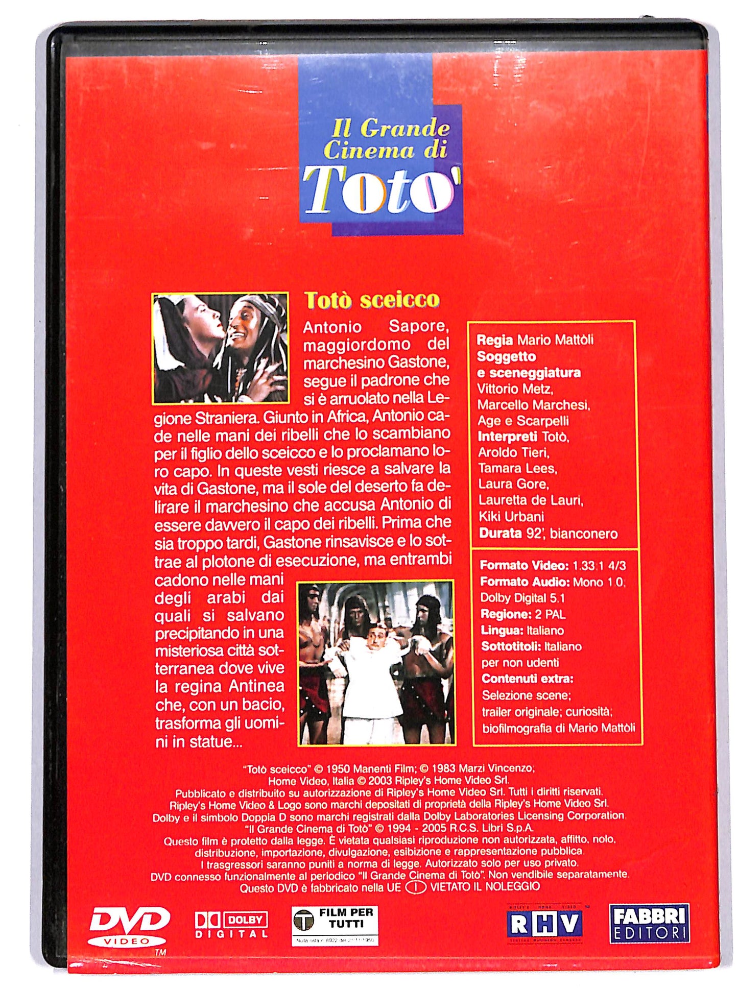 EBOND Toto sceicco  EDITORIALE DVD D629302