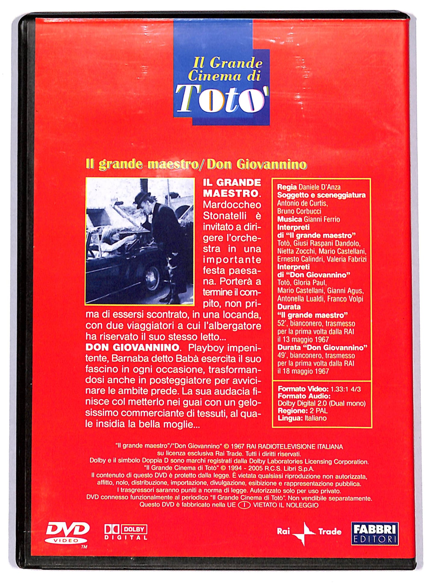 EBOND il grande maestro/don giovannino  EDITORIALE DVD D629305