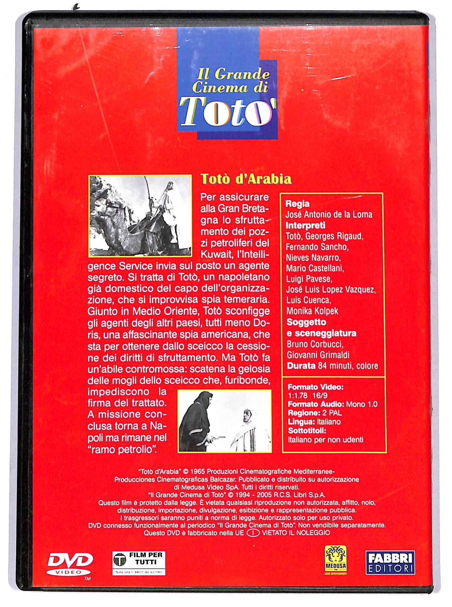 EBOND Toto d'Arabia  EDITORIALE DVD D629306