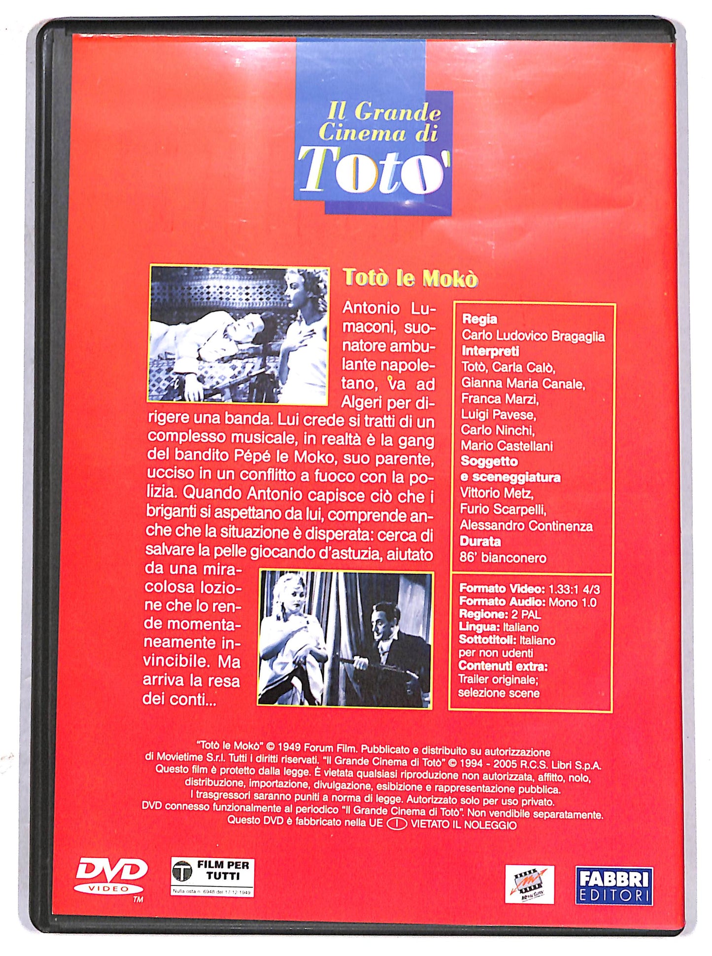 EBOND Toto le Moko  EDITORIALE DVD D629317