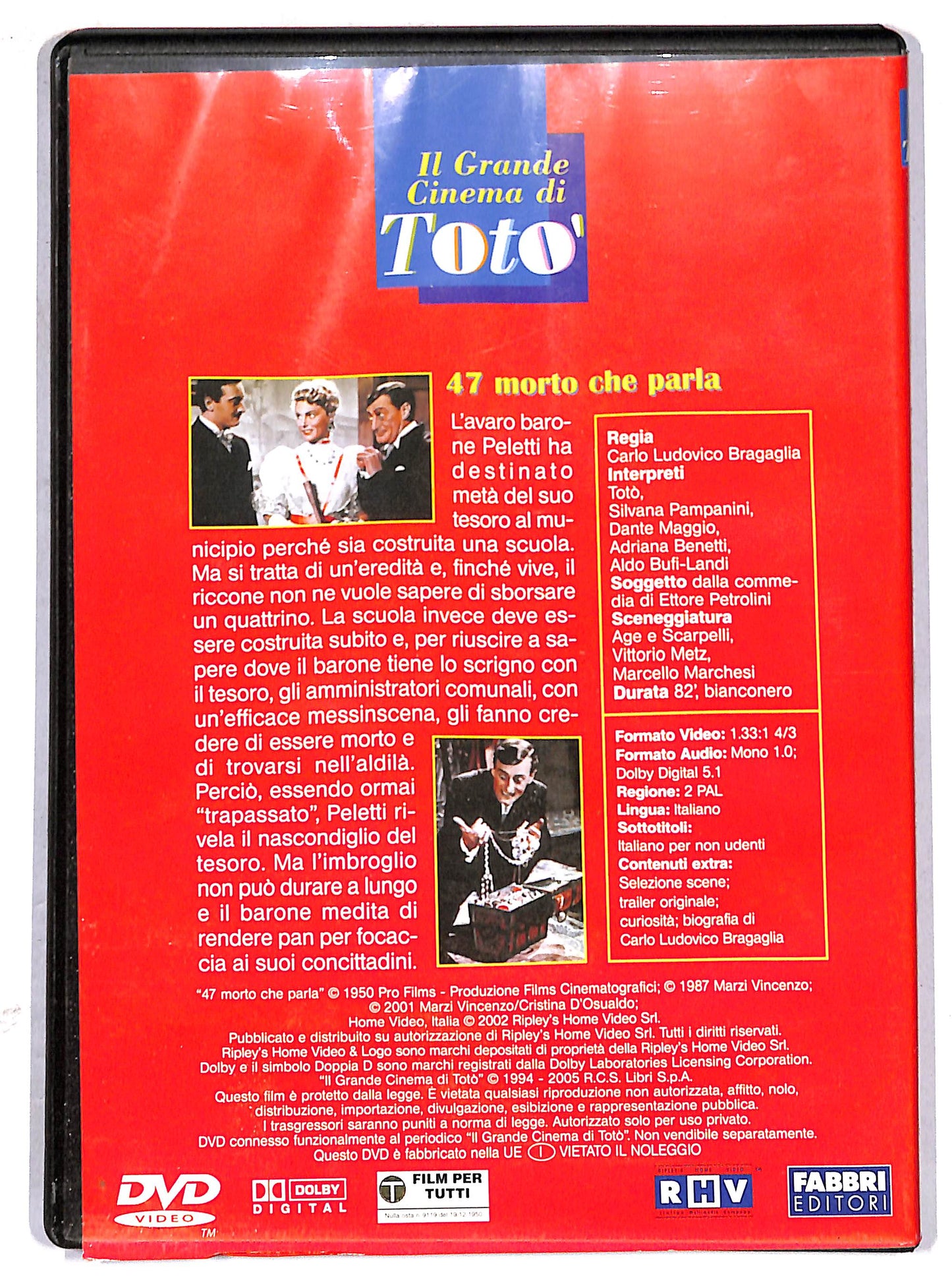 EBOND Il grande cinema di Toto 47 morto che parla  EDITORIALE DVD D629321