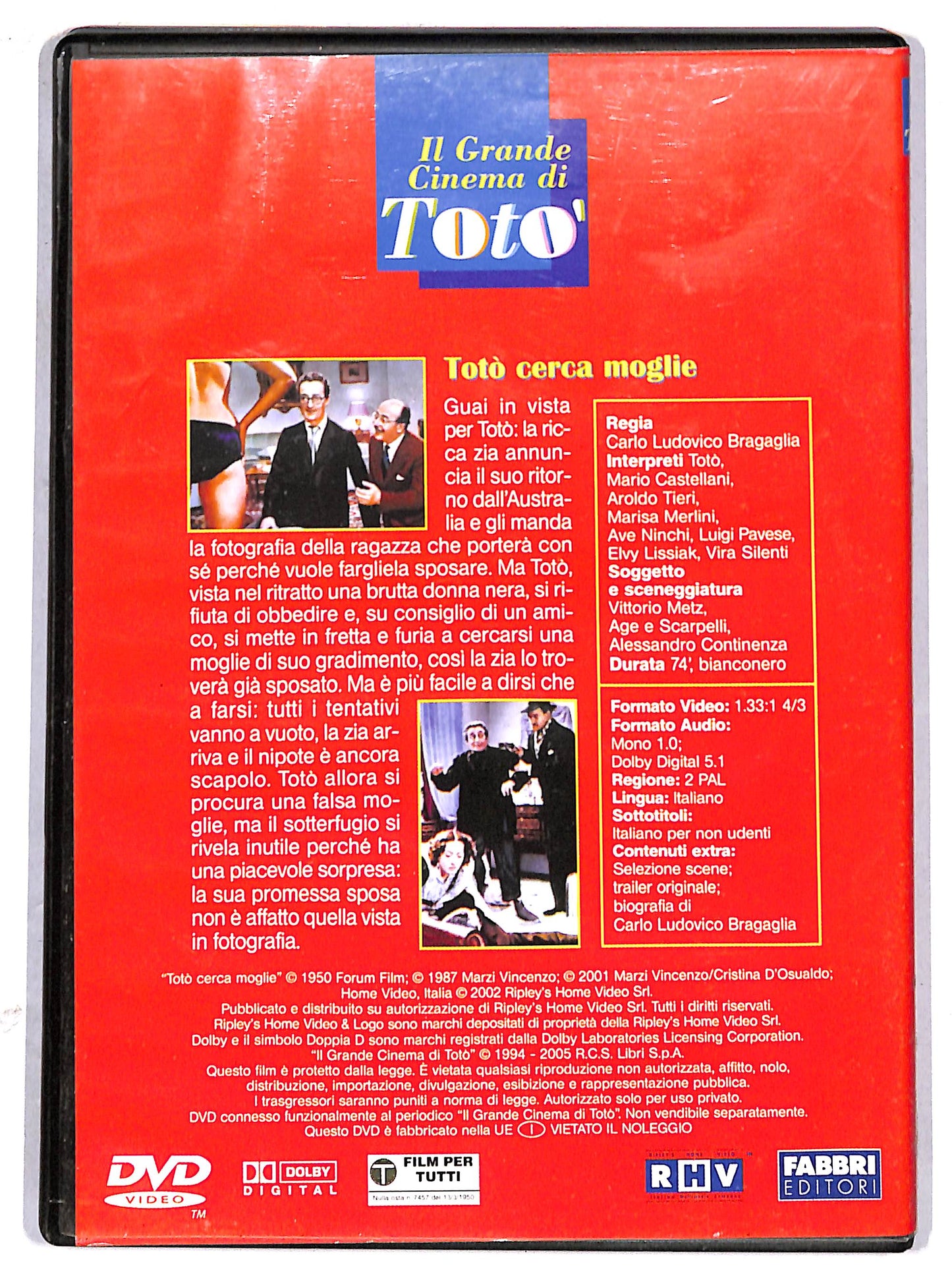 EBOND Toto cerca moglie  EDITORIALE DVD D629323