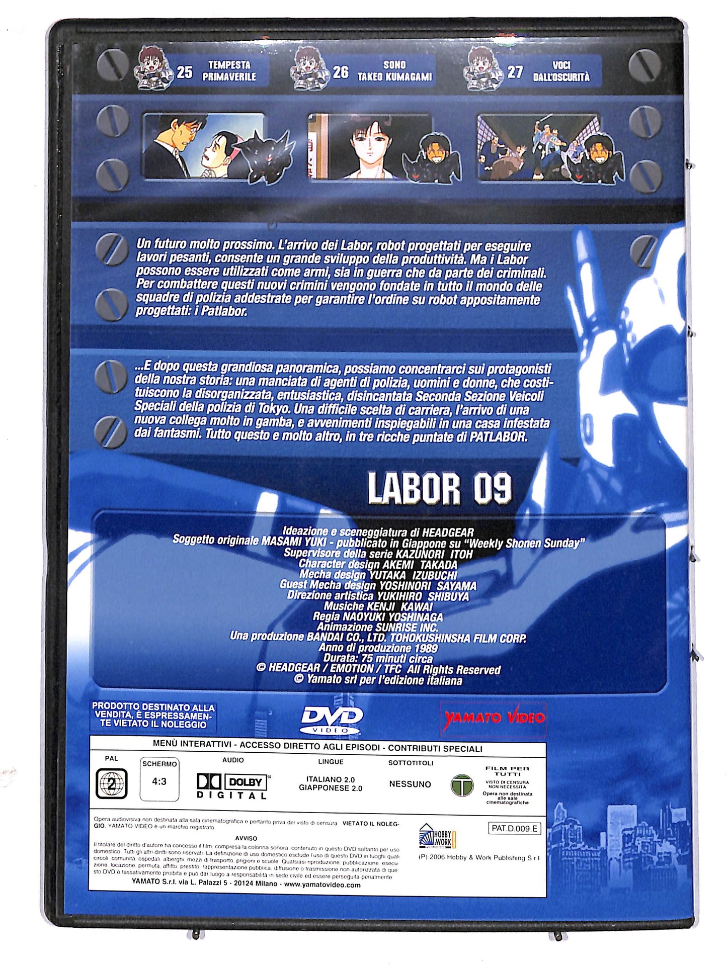EBOND Patlabor - Vol 09 (La Serie TV)  EDITORIALE DVD D629346