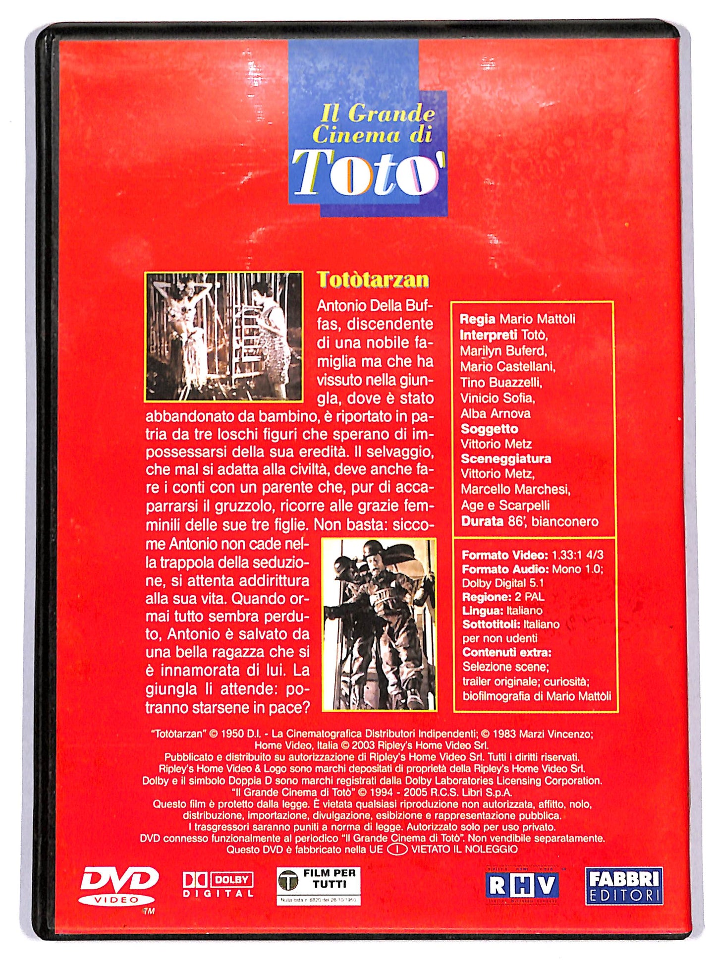 EBOND Tototarzan  EDITORIALE DVD D629362