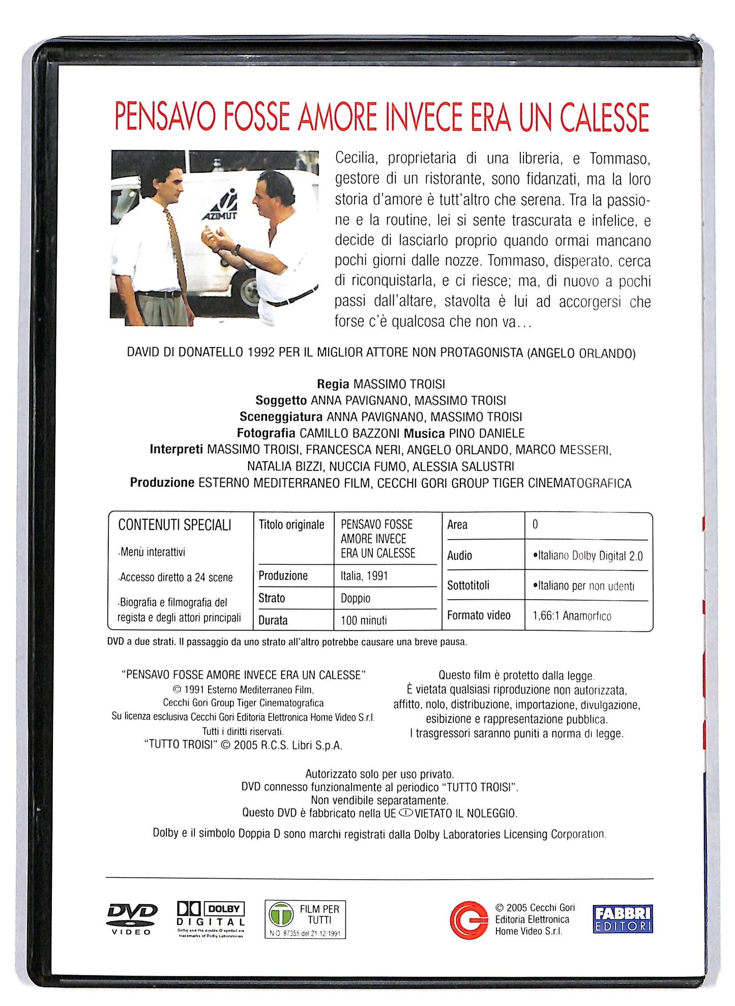 EBOND Troisi - Pensavo fosse amore... invece era un calesse  EDITORIALE DVD D629435