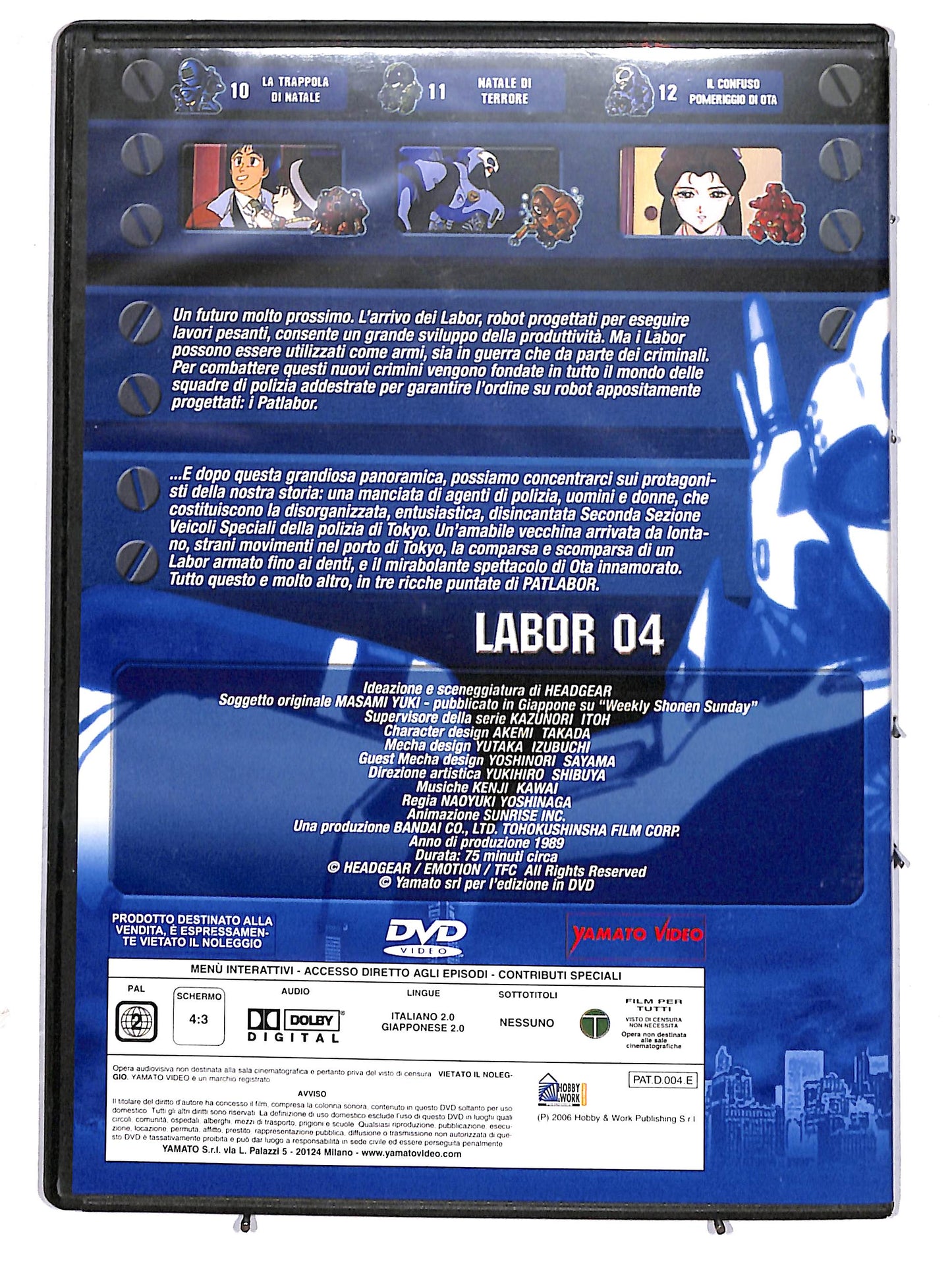 EBOND Patlabor - Vol 04 (La Serie TV)  EDITORIALE DVD D629507