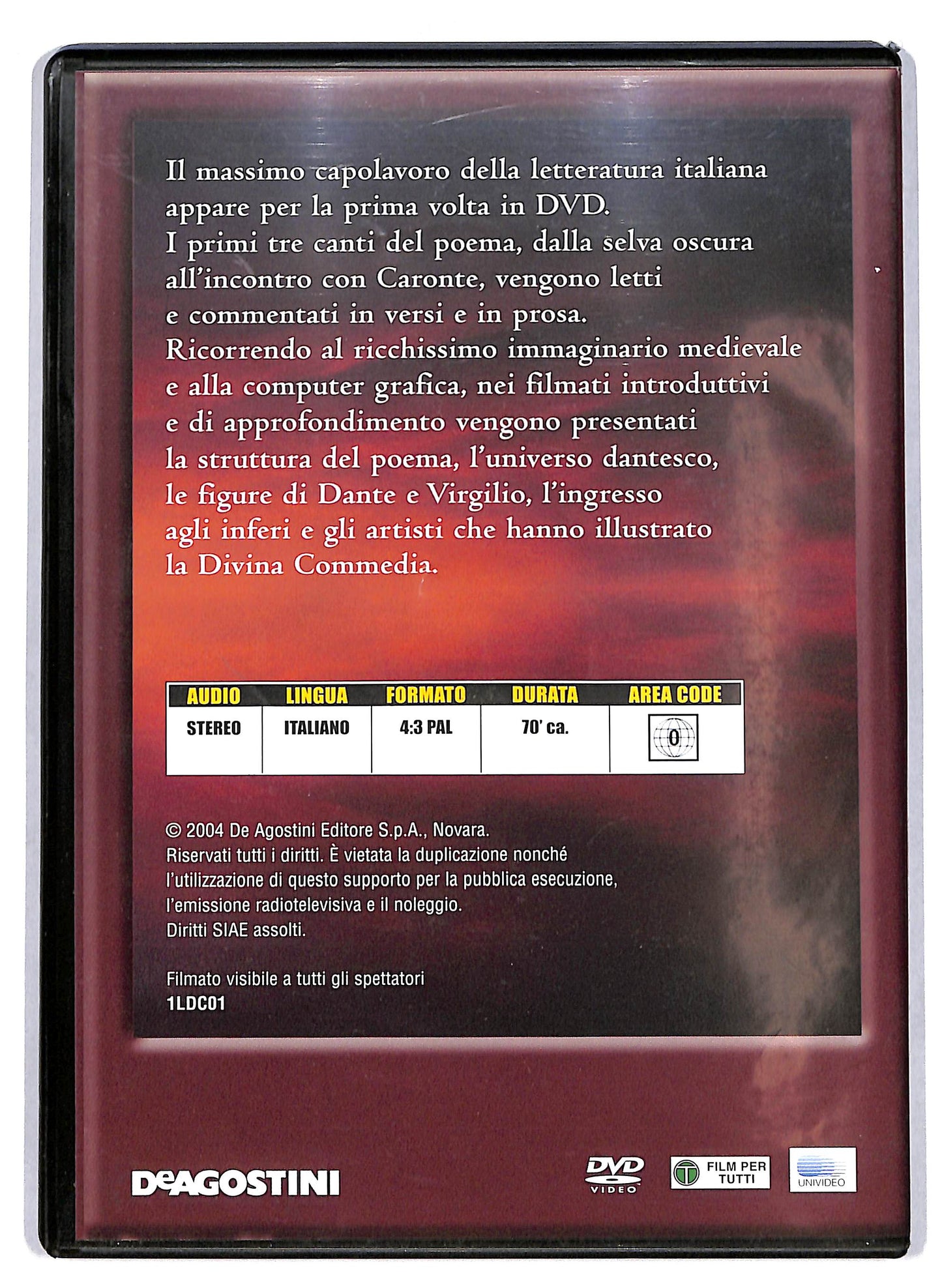 EBOND La Divina Commedia Vol.1 Inferno. Canto I-II-III  EDITORIALE DVD D629918