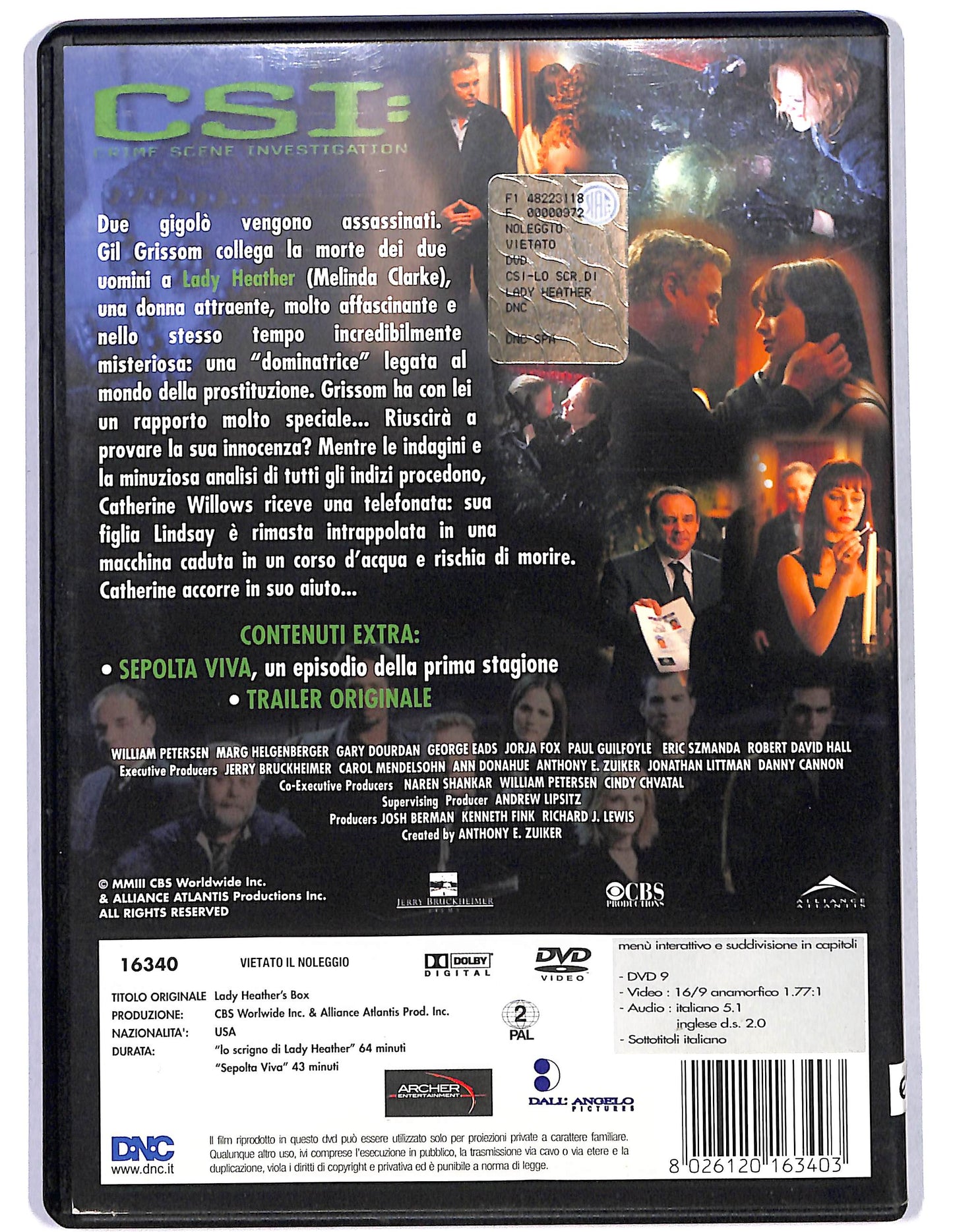 EBOND CSI:Lo scrigno di Lady Heather DVD D630029