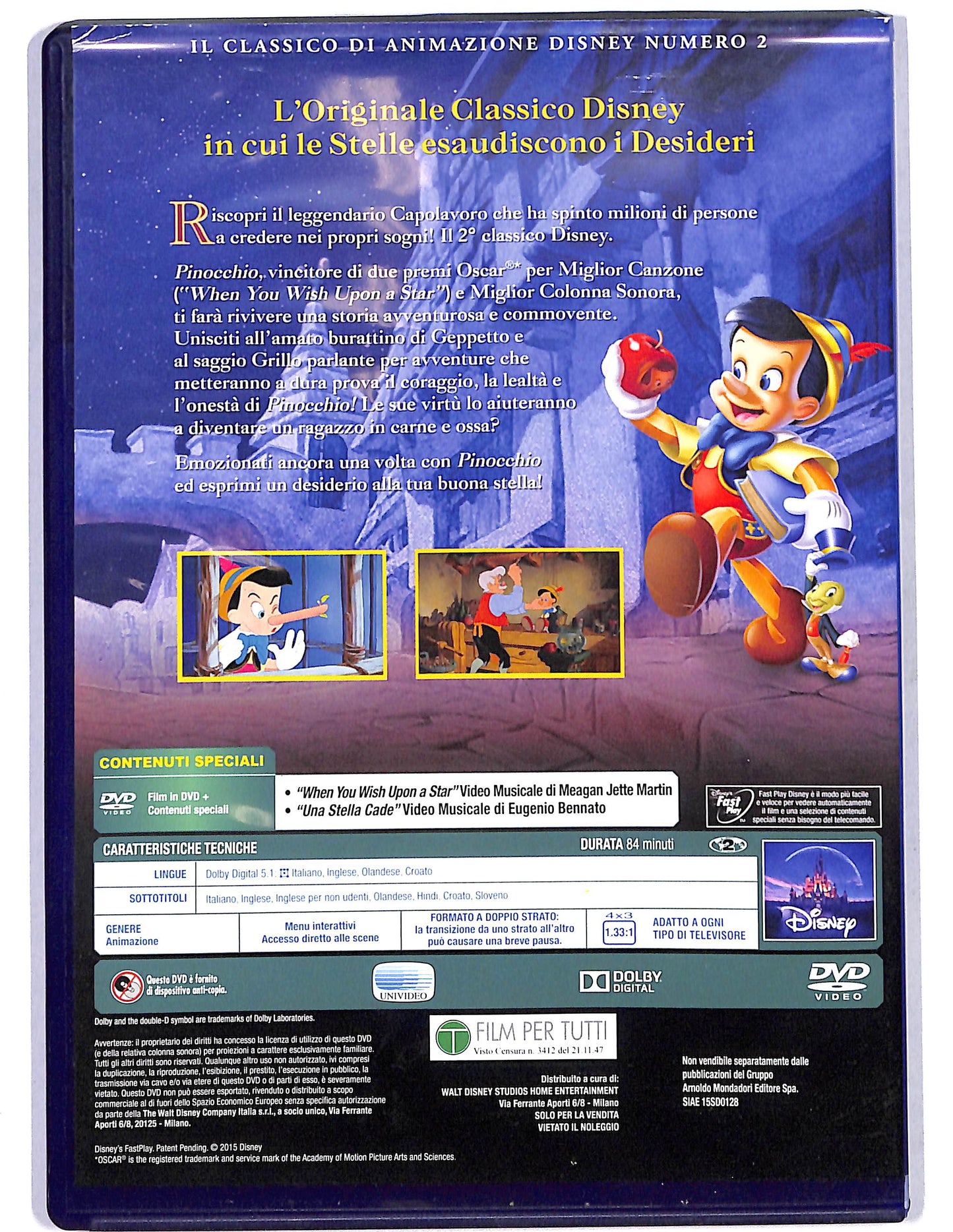 EBOND Pinocchio EDITORIALE  DVD D630061
