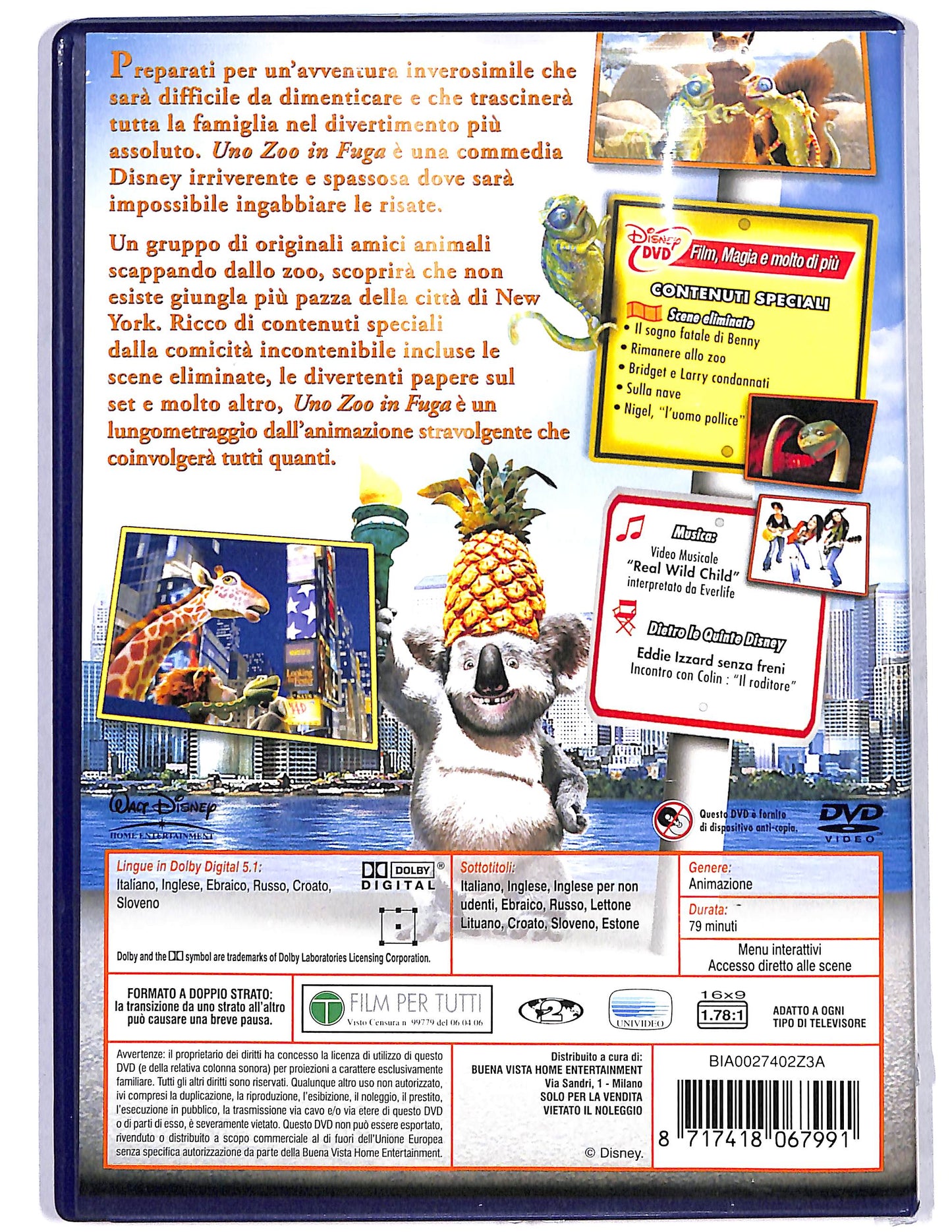 EBOND Uno zoo in fuga DVD D630119