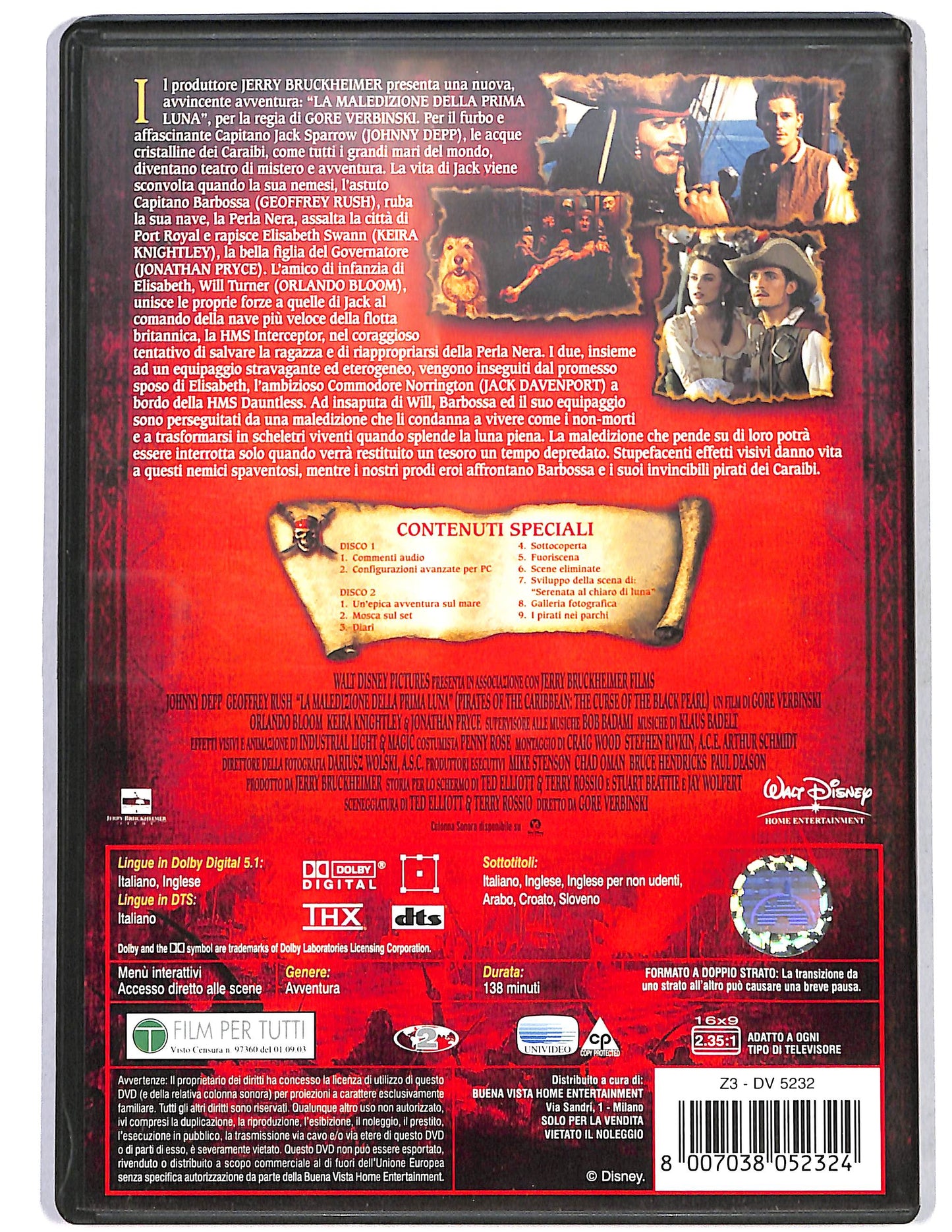 EBOND Pirati dei Caraibi-La maledizione della prima Luna(2 dischi) DVD D630216