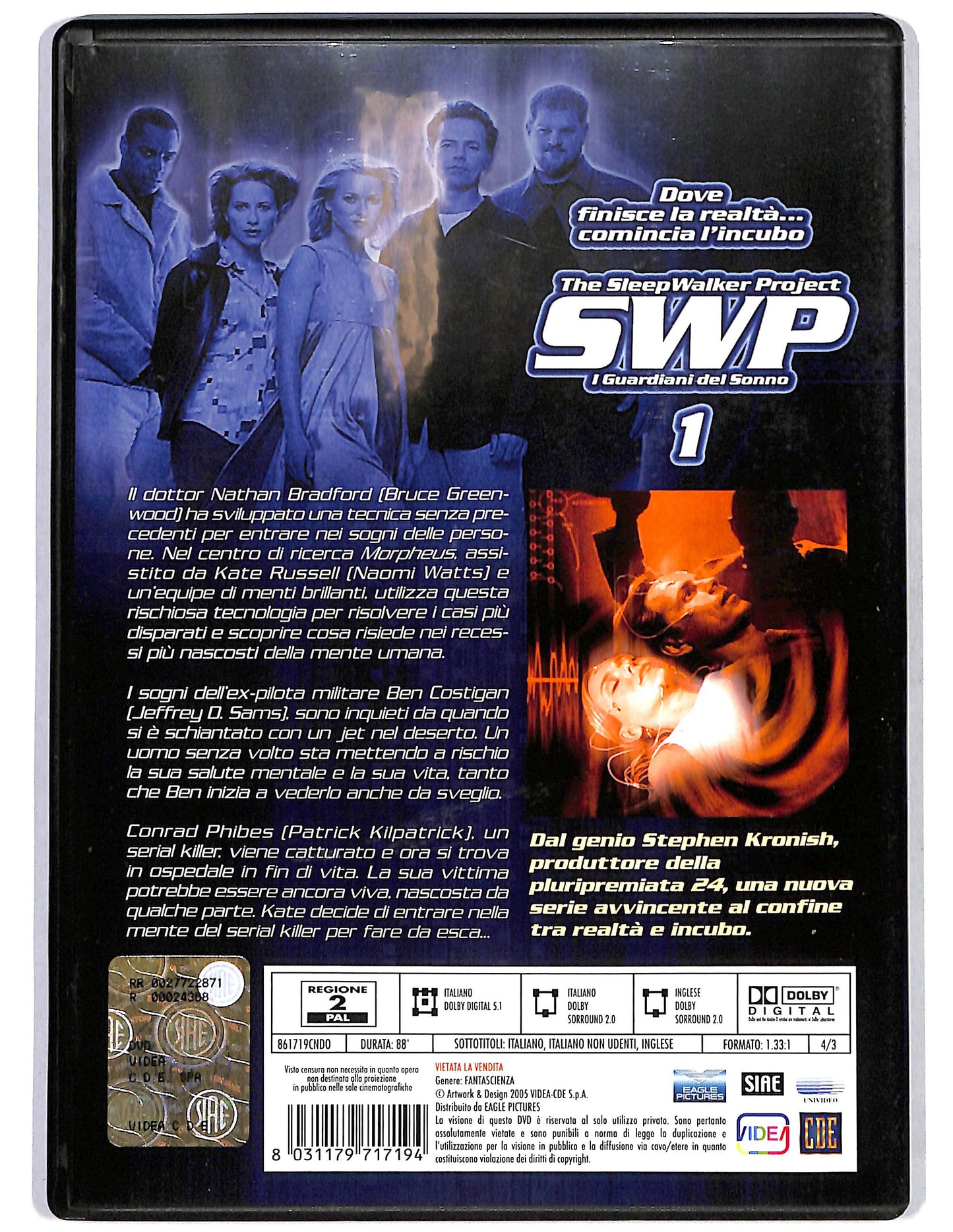 EBOND The Sleep Walker Project-SWP-I guardiani del Sonno 1 DVD D630312