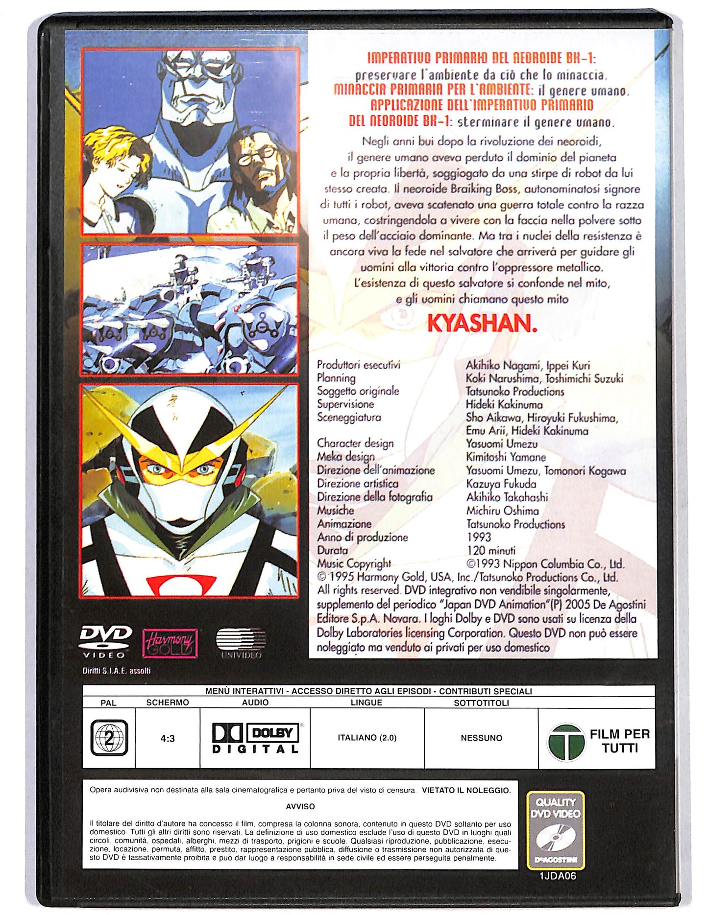 EBOND Kyashan Il mito EDITORIALE  DVD D630317
