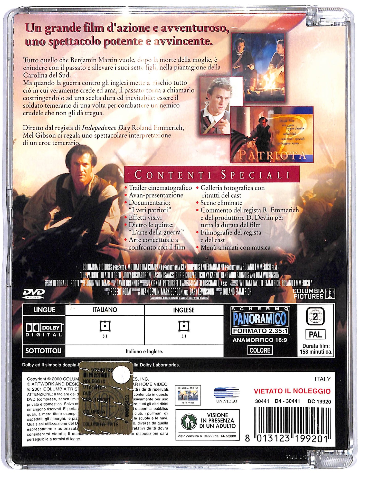 EBOND Il patriota SJB DVD D630361