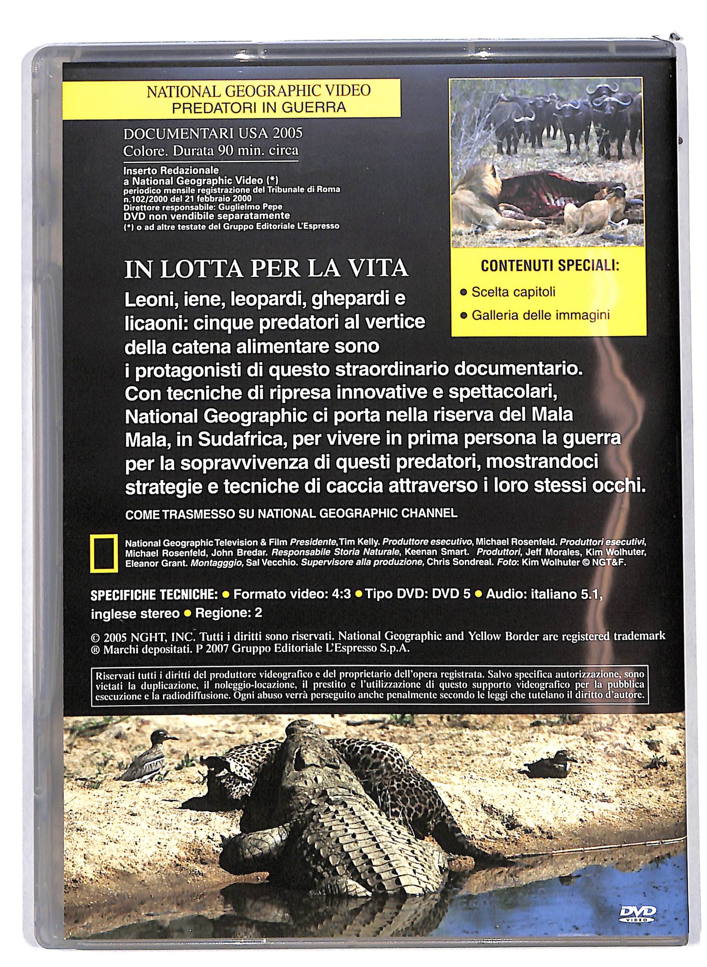 EBOND National Geographic - Predatori in guerra  Vol.54 EDITORIALE DVD D630540