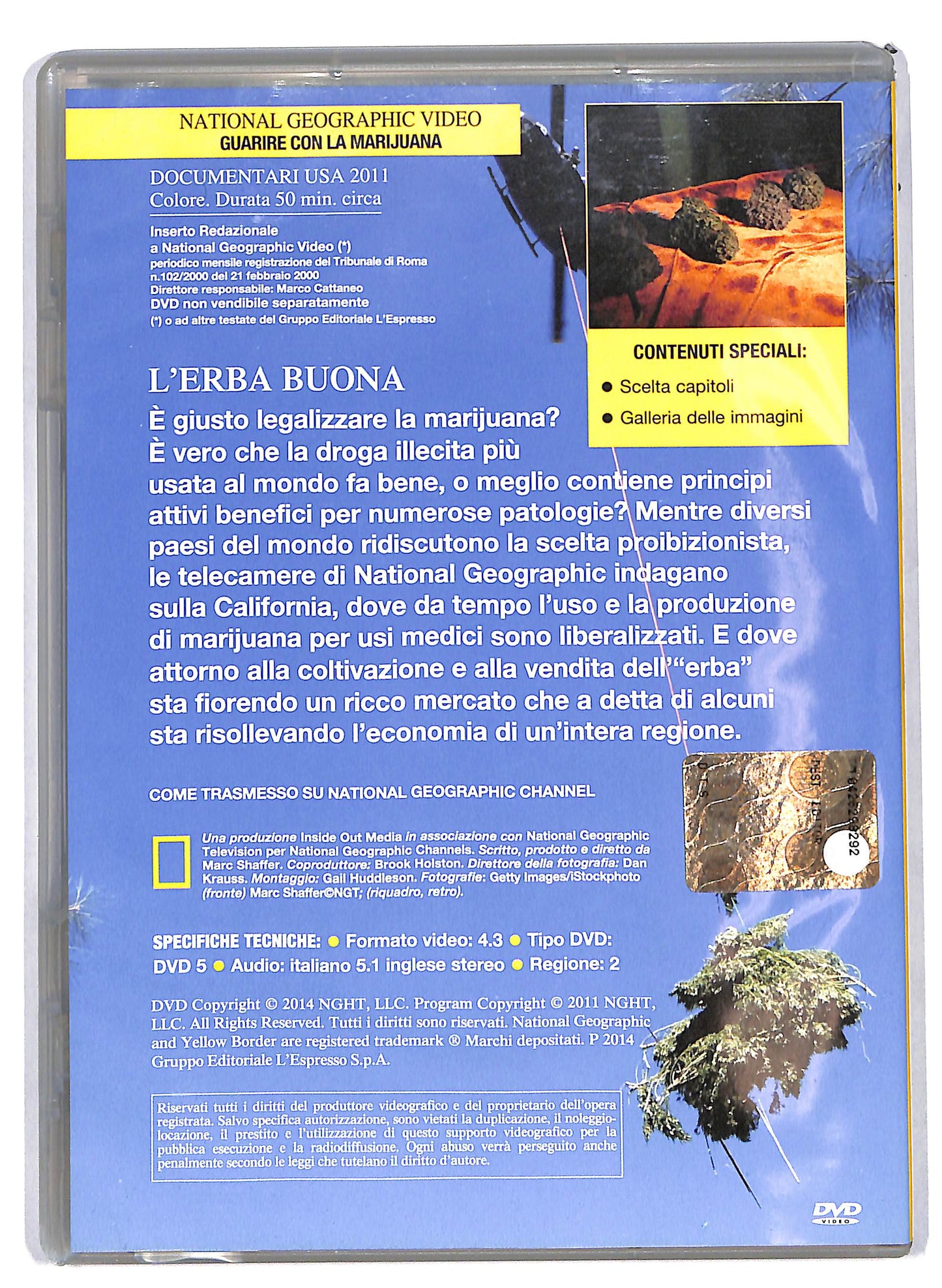 EBOND Guarire con la marijuana Vol.133  EDITORIALE DVD D630814