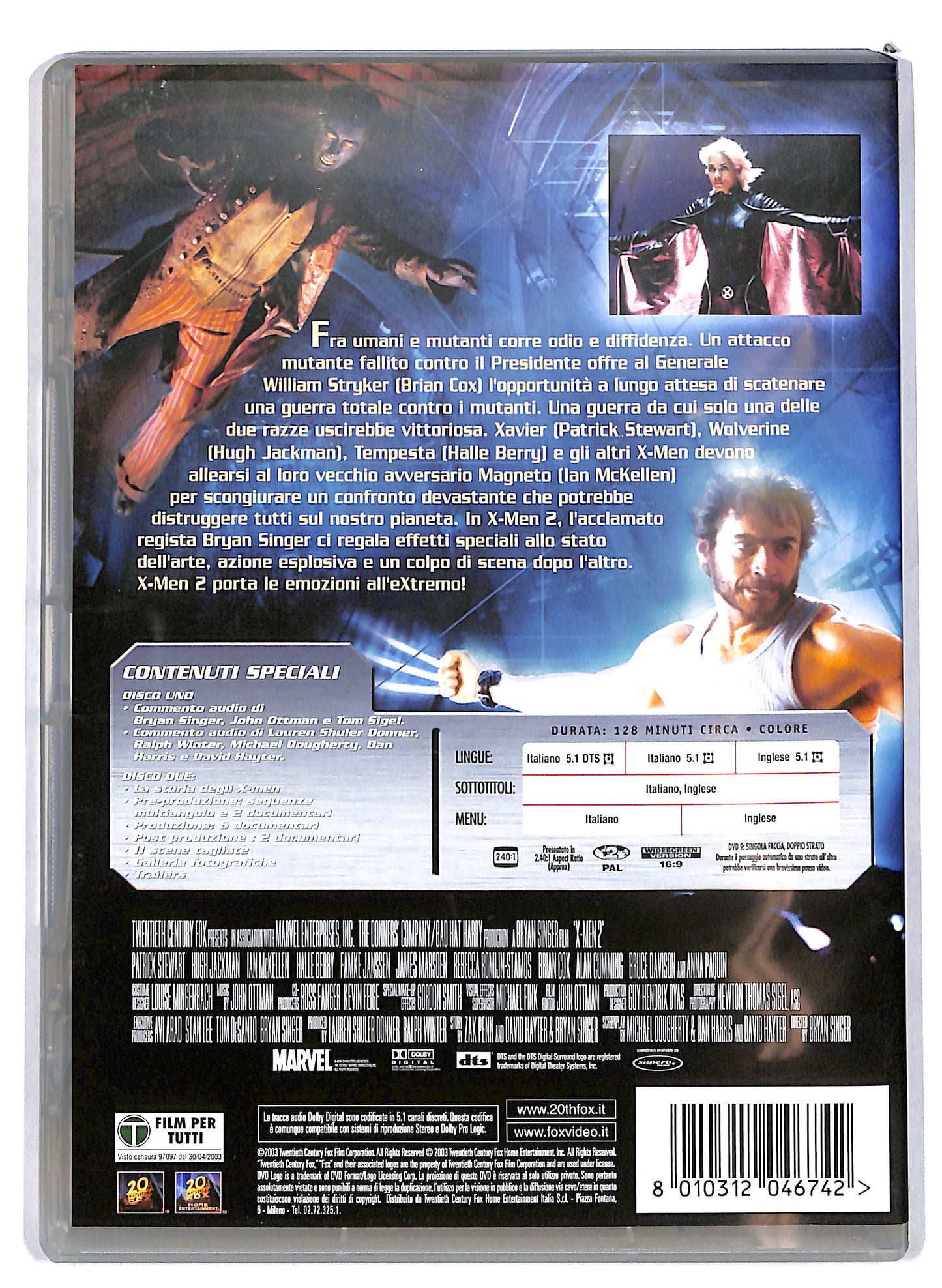 EBOND X MEN 2  EDIZIONE SPECIALE 2 dischi DVD D630855
