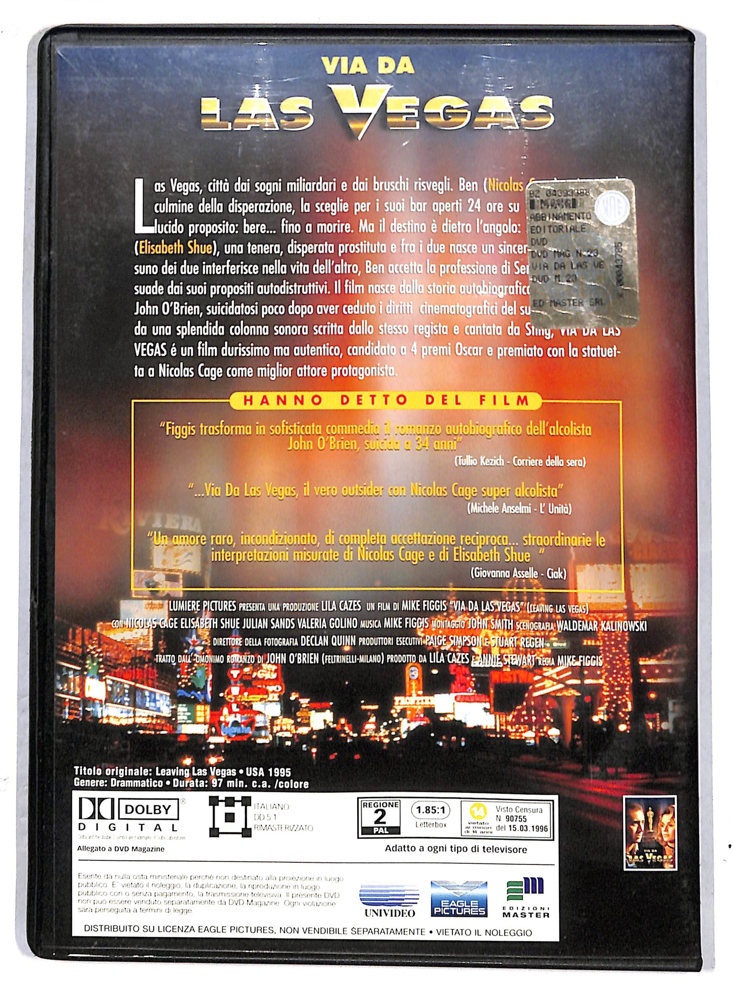 EBOND Via da Las Vegas  EDITORIALE DVD D630914