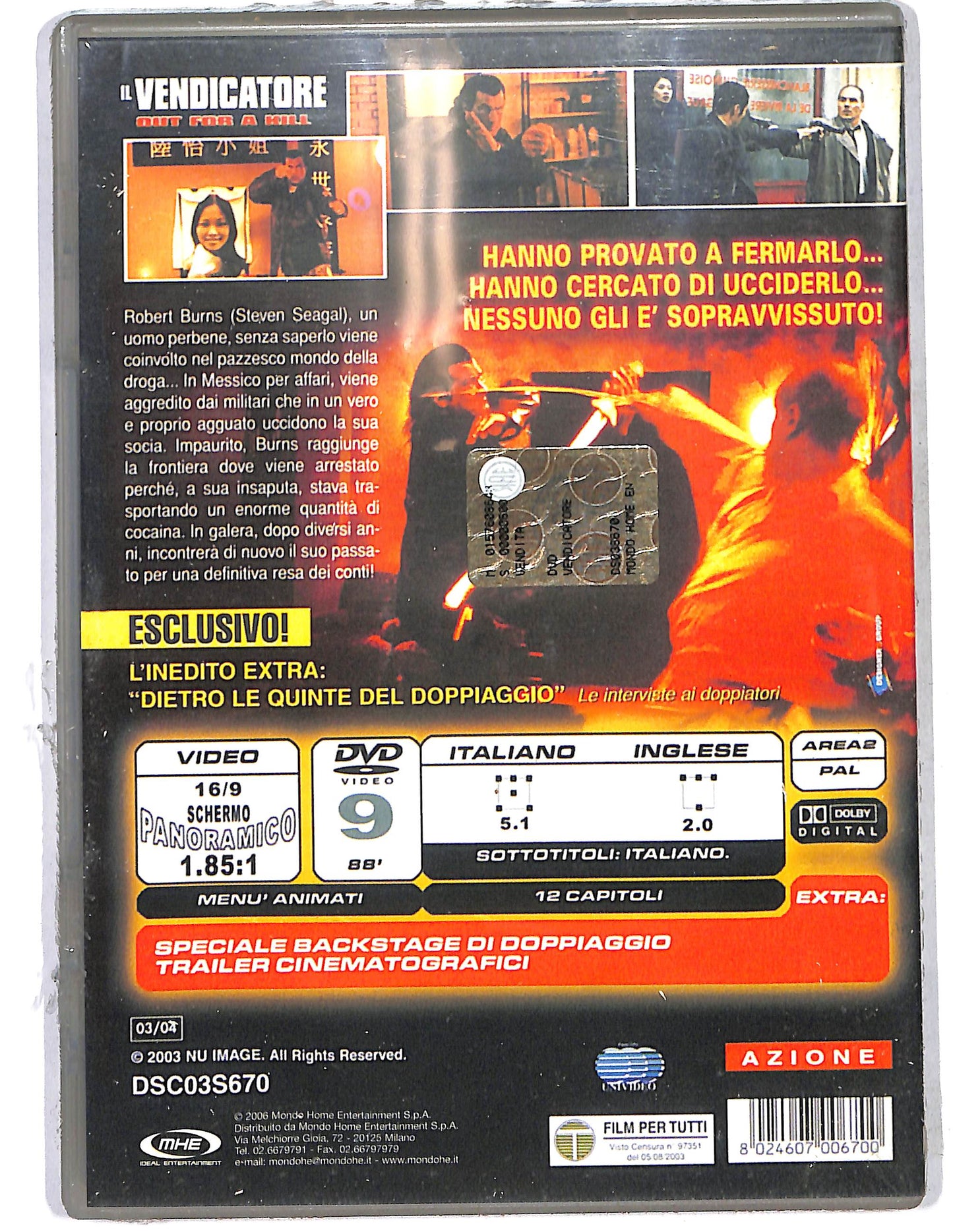 EBOND Il vendicatore Out for a kill DVD D631406