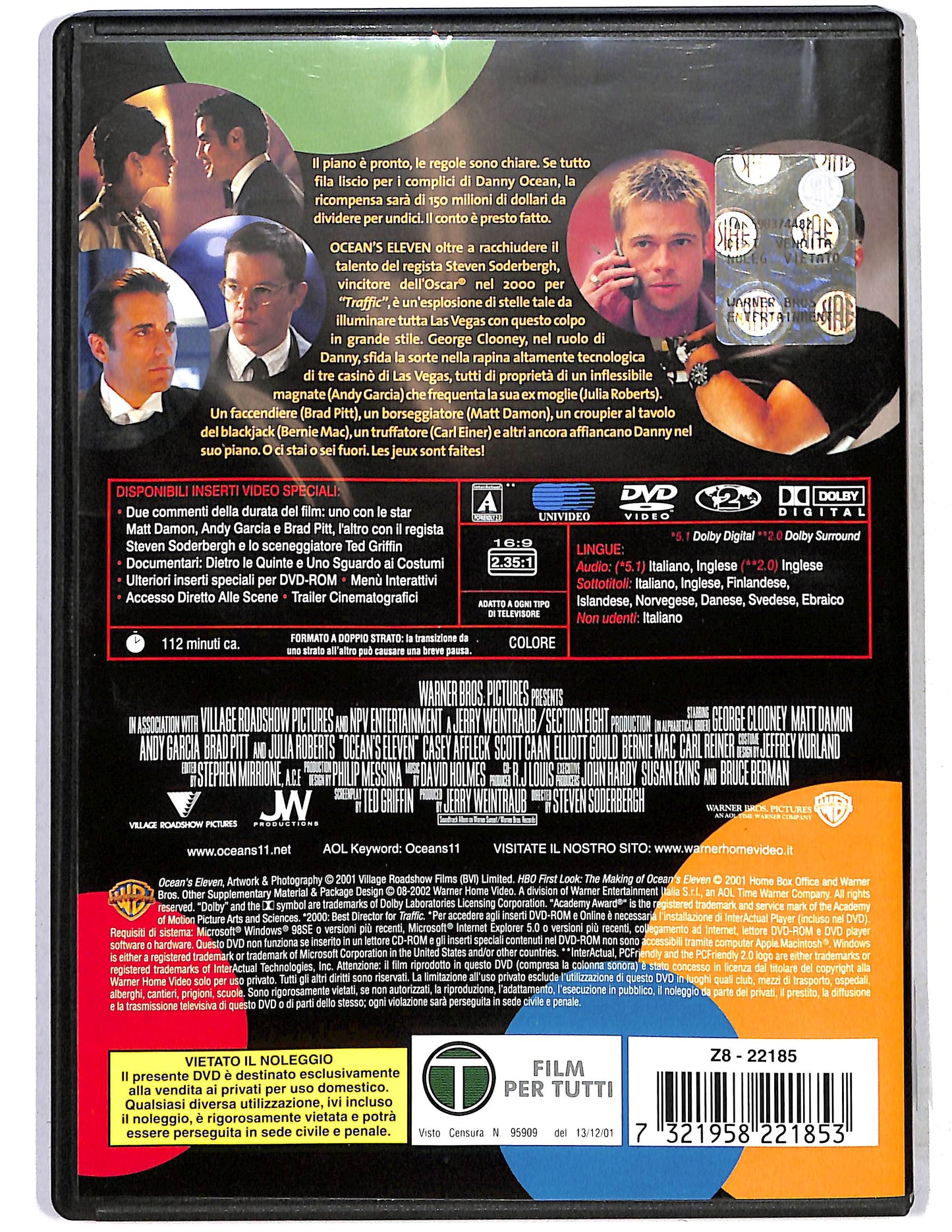 EBOND Ocean's Eleven Fate il vostro gioco DVD D631419