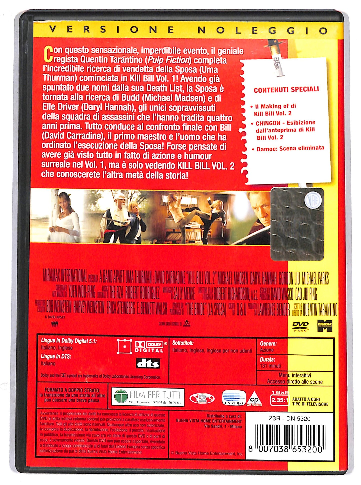 EBOND Kill Bill Volume 2  NOLEGGIO DVD D631504