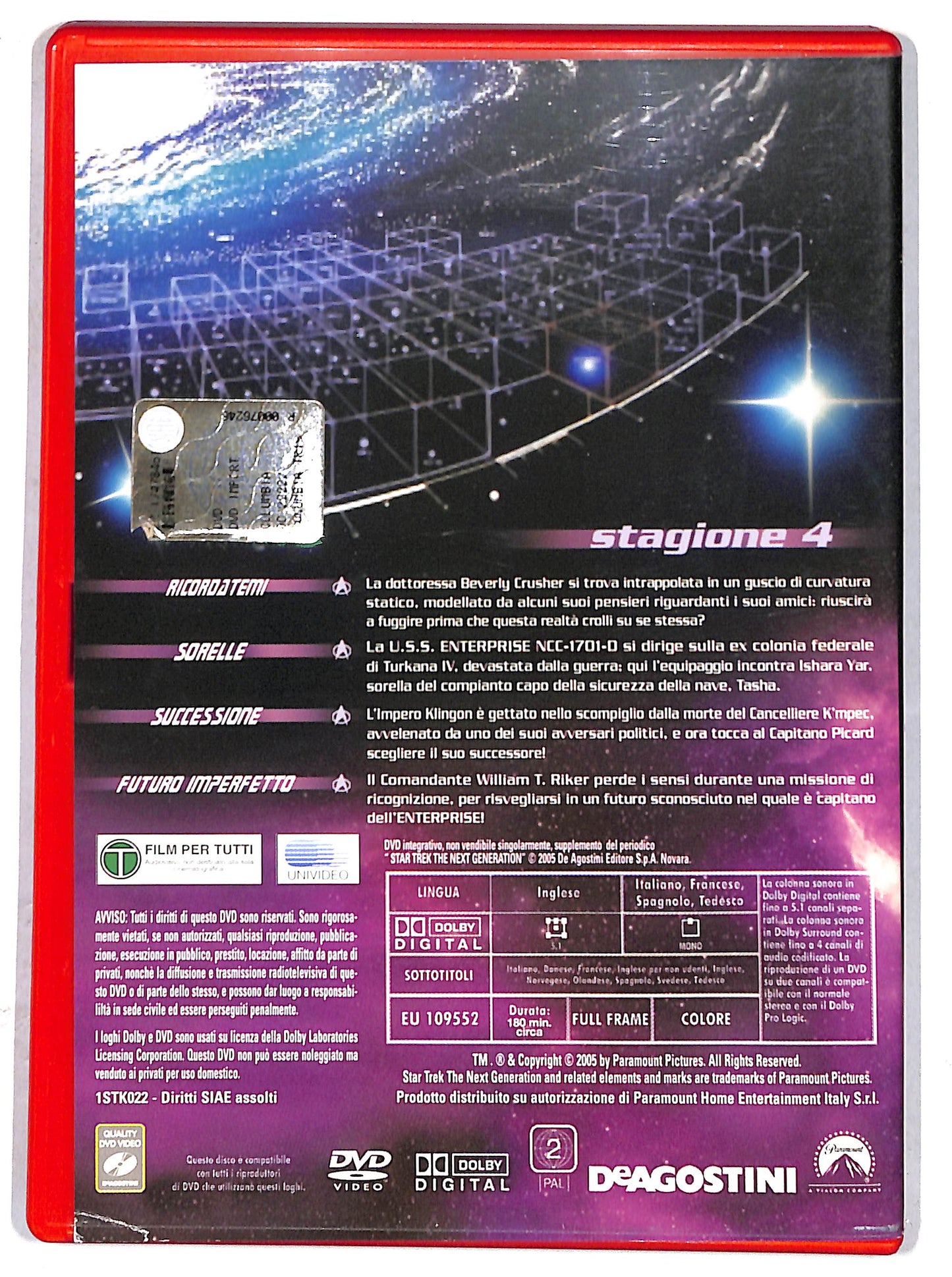 EBOND Star Trek: The Next Generation  stagione 4 vol 2 EDITORIALE DVD D631517