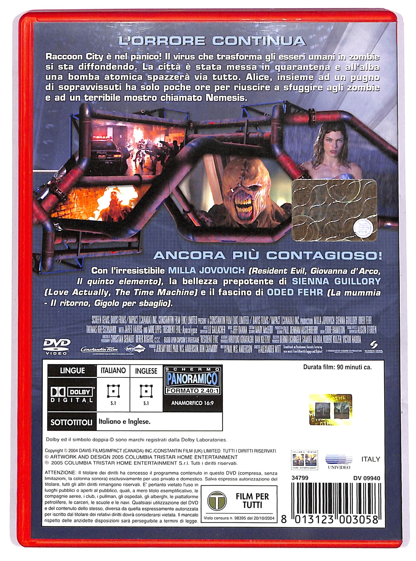 EBOND Resident Evil: Apocalypse NOLEGGIO DVD D631602