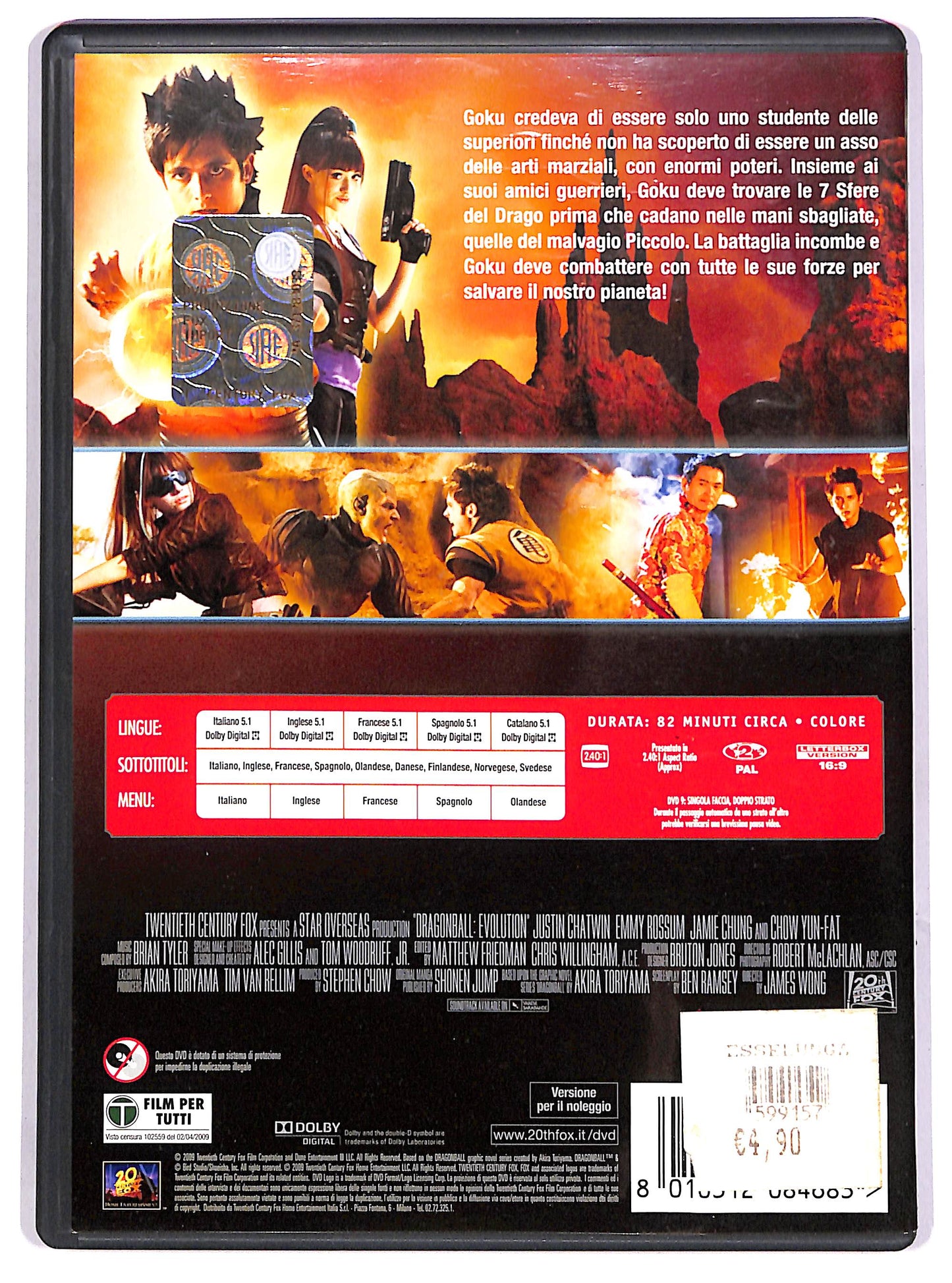 EBOND Dragonball Evolution NOLEGGIO DVD D631604
