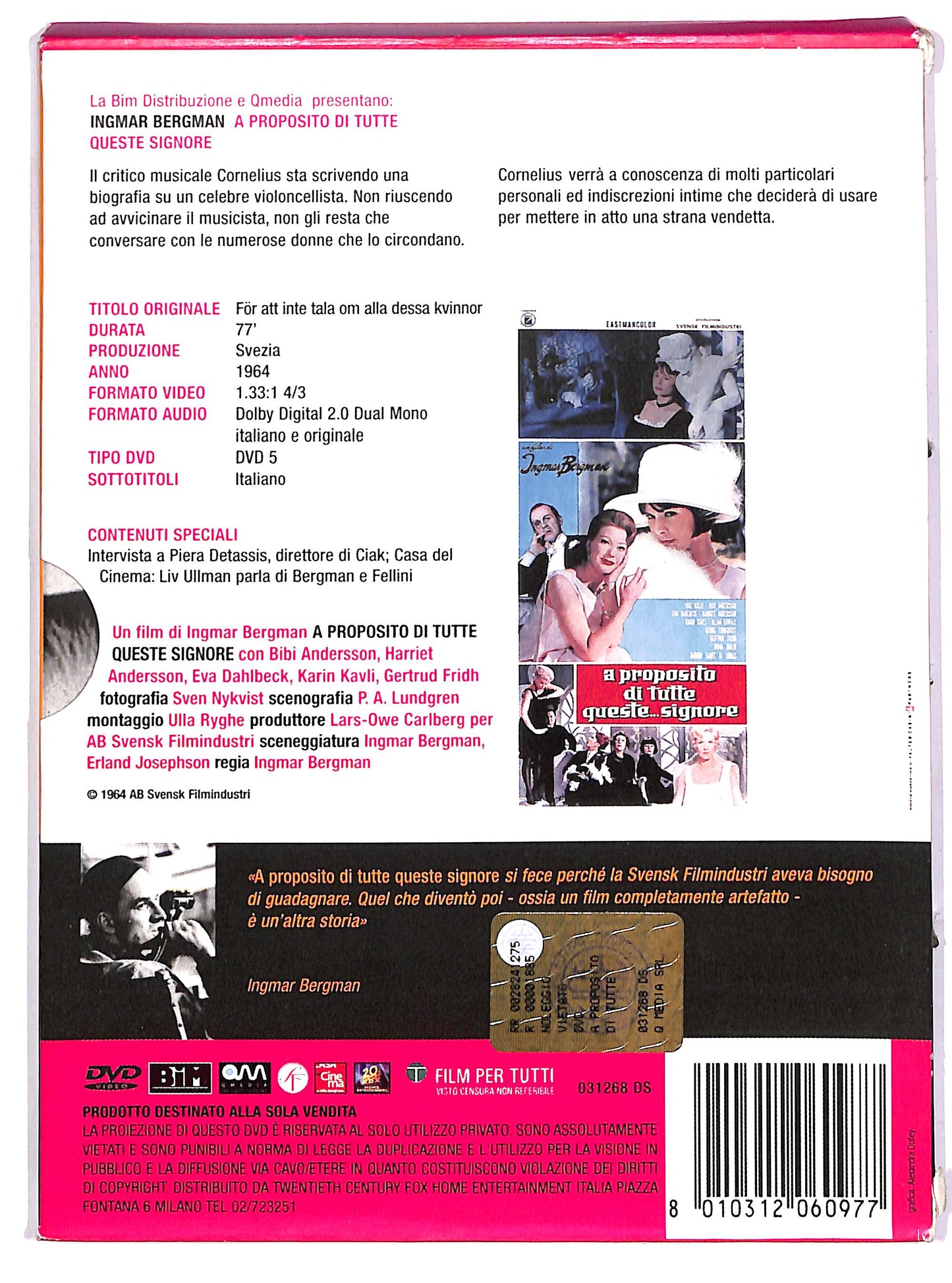 EBOND A proposito di tutte queste signore DIGIPACK DVD D631658