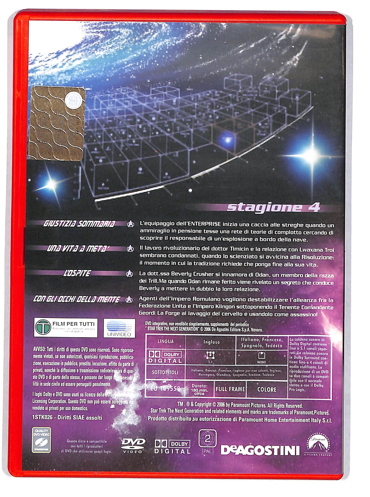 EBOND Star Trek: The Next Generation stagione 4 Vol.6  EDITORIALE  DVD D631906