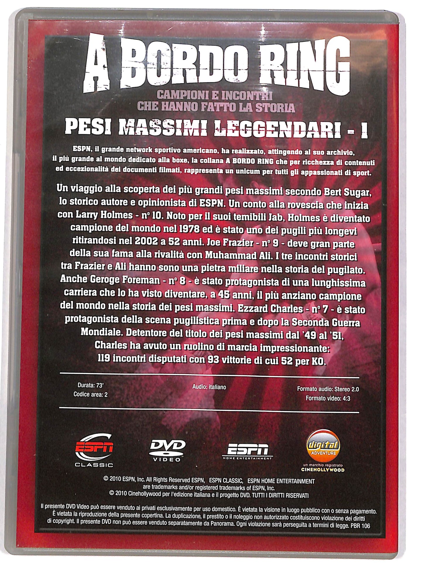 EBOND A bordo ring - Pesi Massimi Leggendari Parte 1 EDITORIALE  DVD D631932
