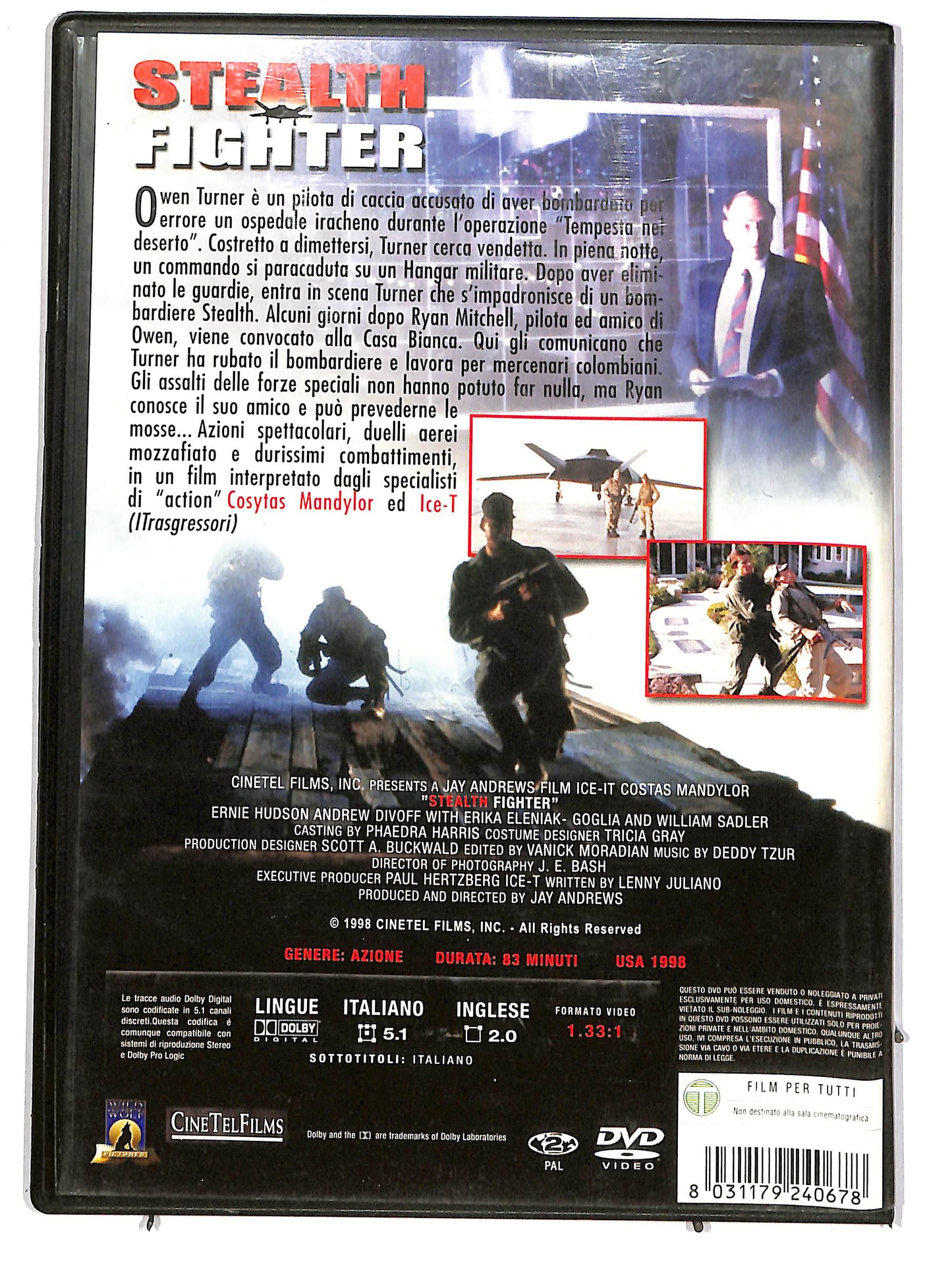 EBOND Stealth Fighter DVD D631950