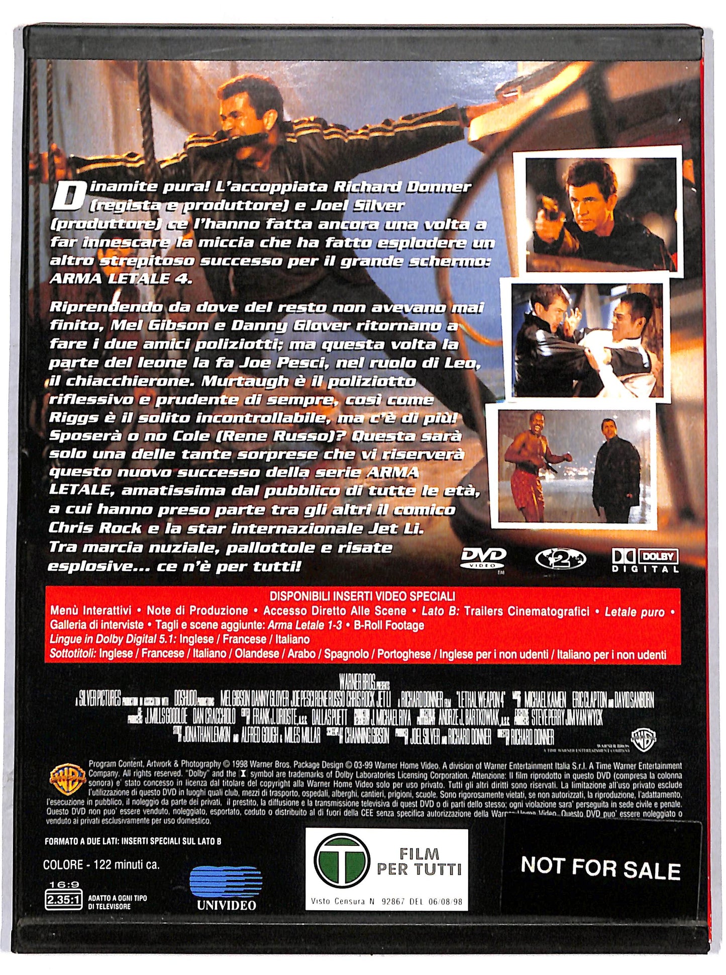EBOND arma letale 4  SNAPPER DVD D632008