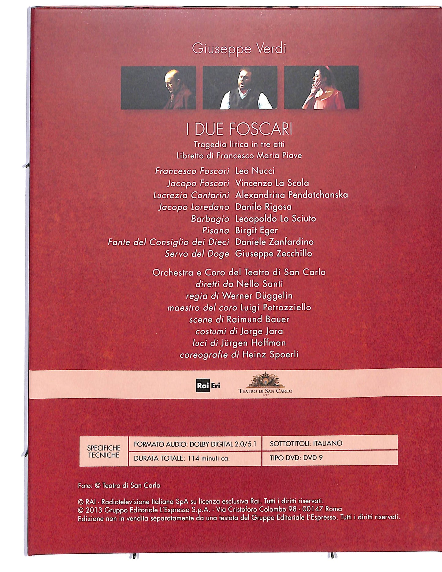 EBOND Viva Verdi 1813 - 2013 I due Foscari vol.19  EDITORIALE  DVD D632447