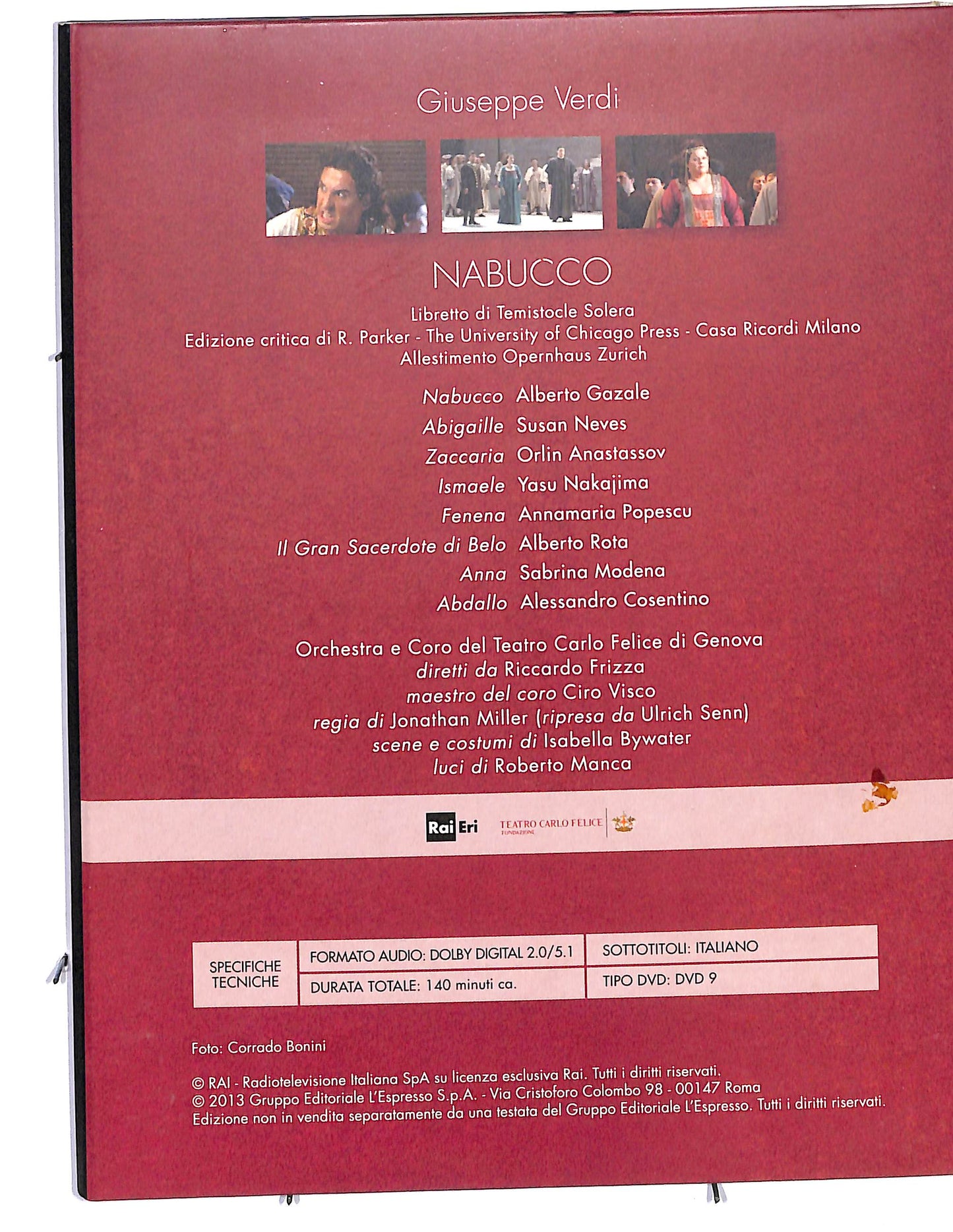 EBOND Via Verdi 1813 - 2013 Nabucco vol.8  EDITORIALE  DVD D632456