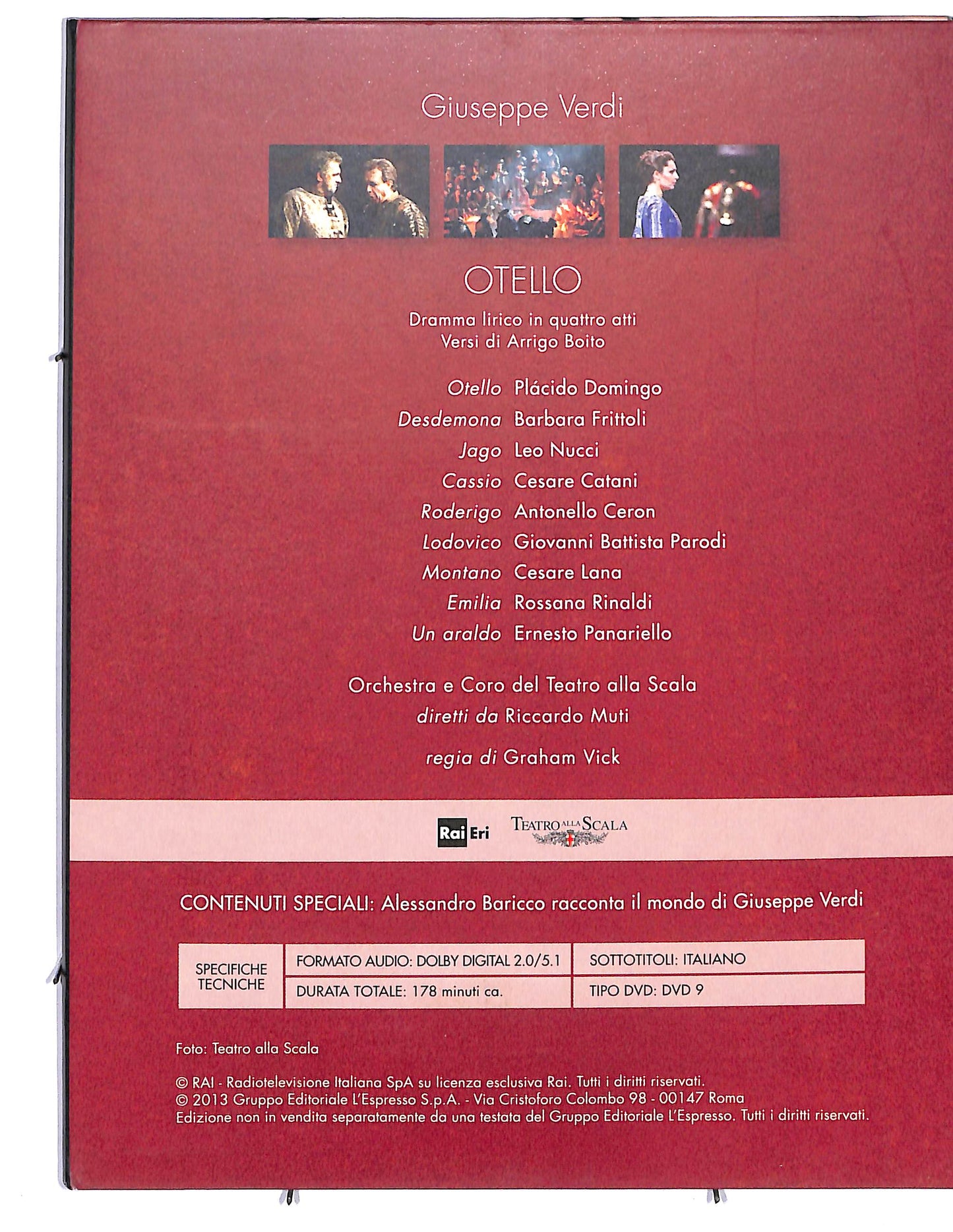 EBOND Viva Verdi 1813/2013 Otello vol. 1  EDITORIALE  DVD D632463