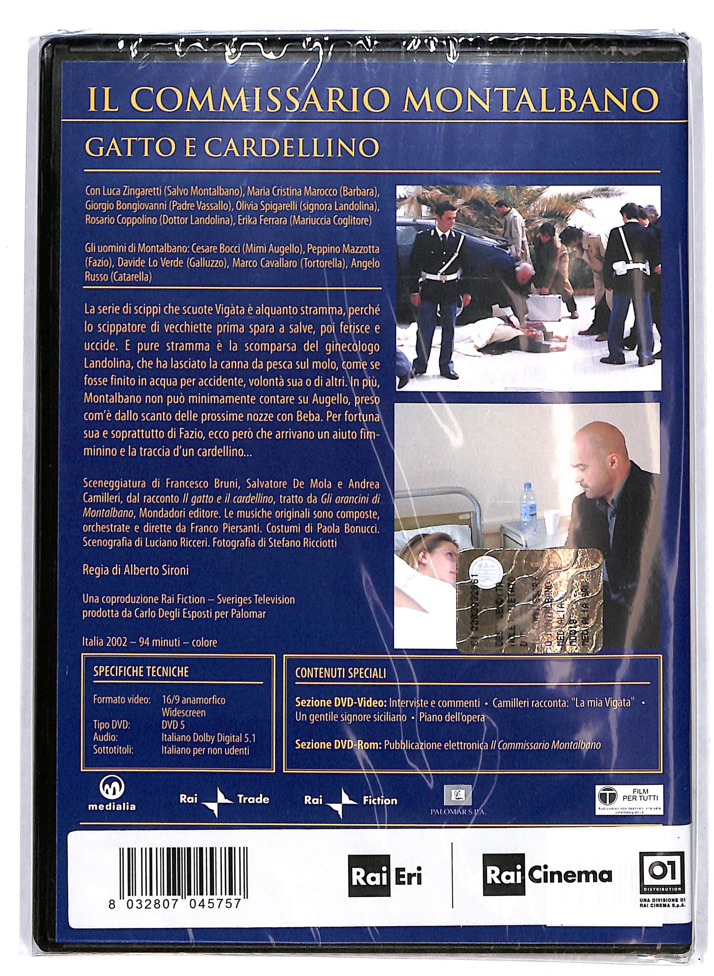 EBOND Il commissario Montalbano Gatto e Cardellino Slipcase DVD D633003