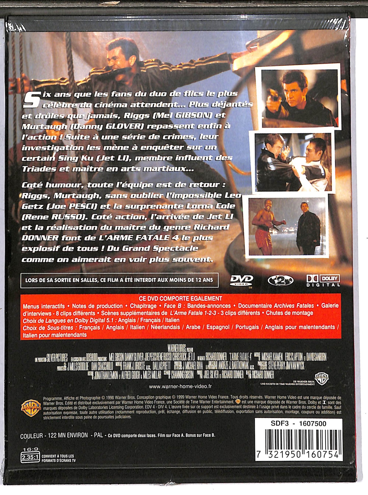 EBOND l'Arme fatale 4  SNAPPER DVD D633315