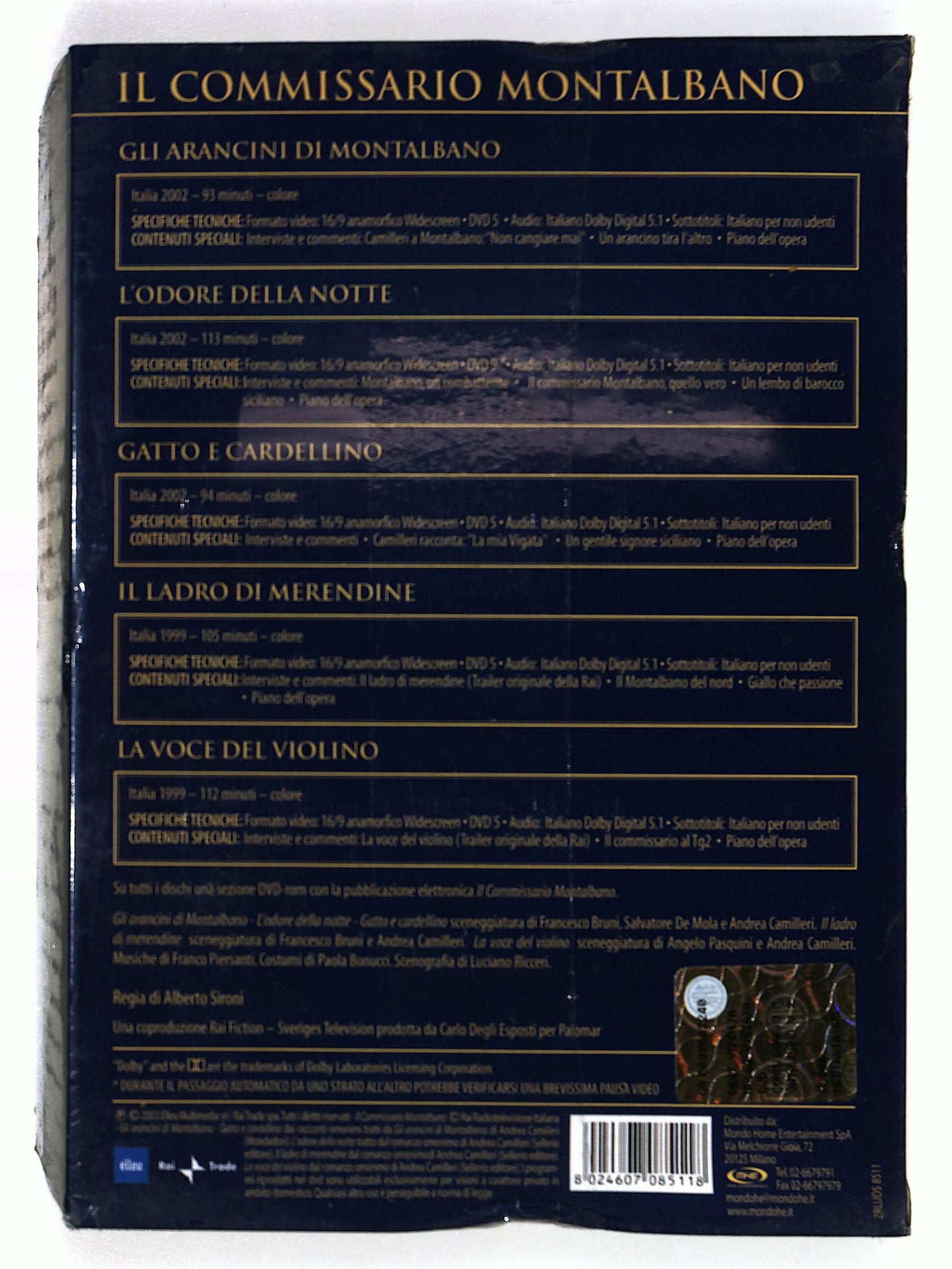 EBOND Il commissario Montalbano  EDIZIONE SPECIALE (5 DVD) DVD D633701