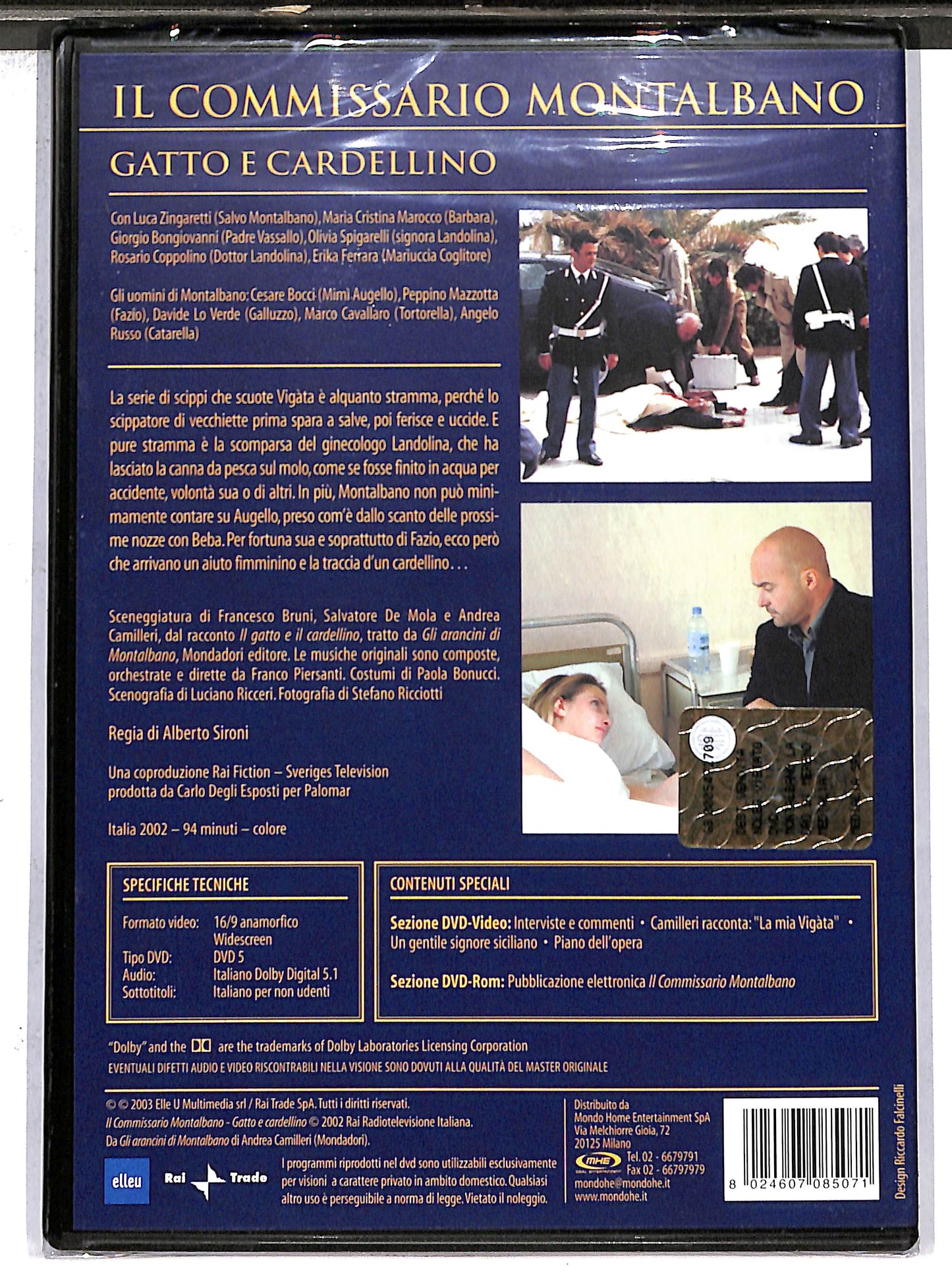 EBOND il commissario montalbano gatto e cardellino DVD D633803