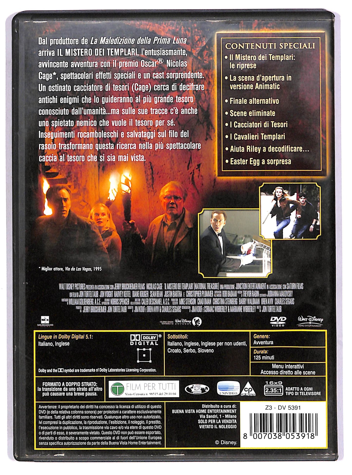 EBOND Il mistero dei Templari - National Treasure DVD D634651